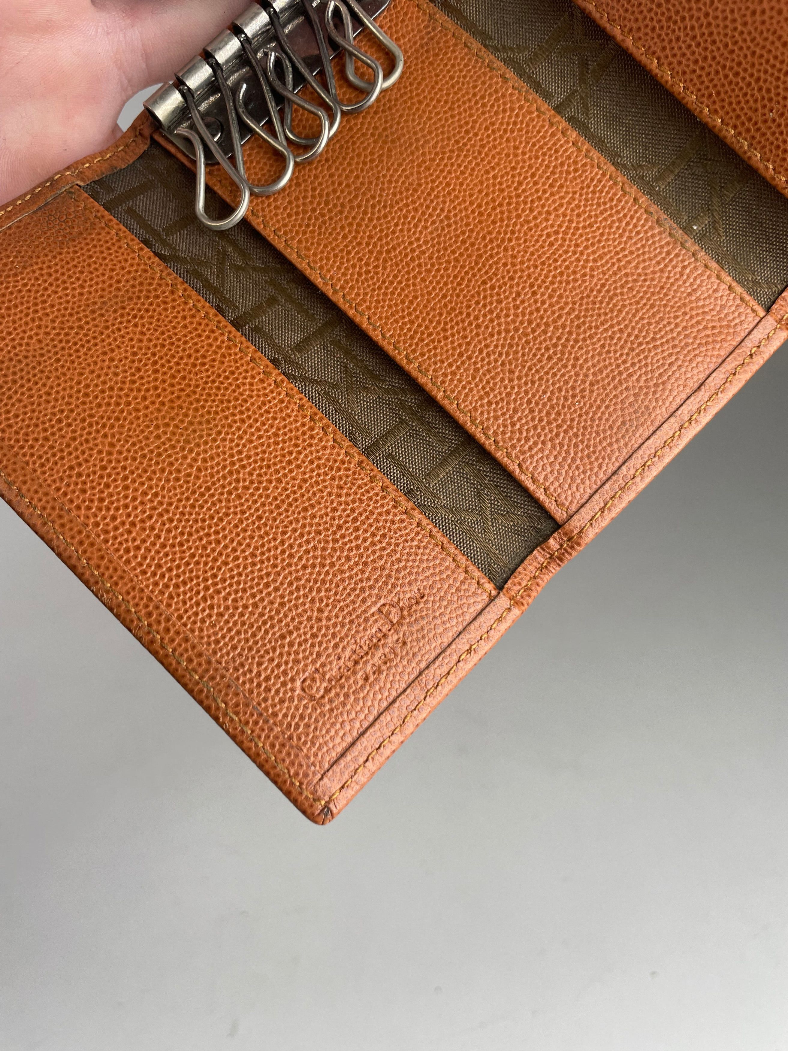 Dior Vintage Leather Key Holder Brown Size ONE SIZE - 6 Thumbnail