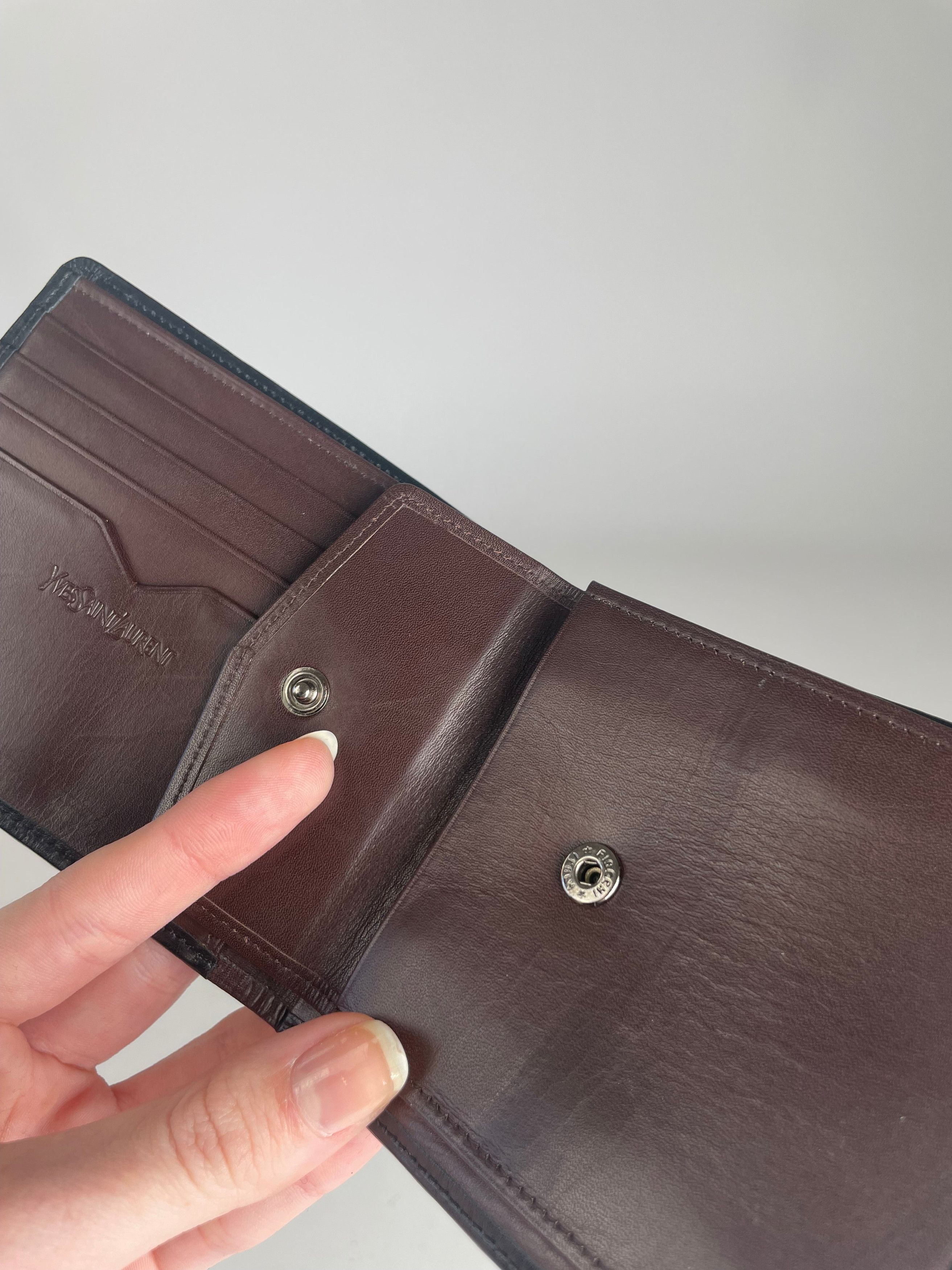 Other Vintage Yves Saint Laurent Leather Card Holder Wallet Black Size ONE SIZE - 4 Thumbnail