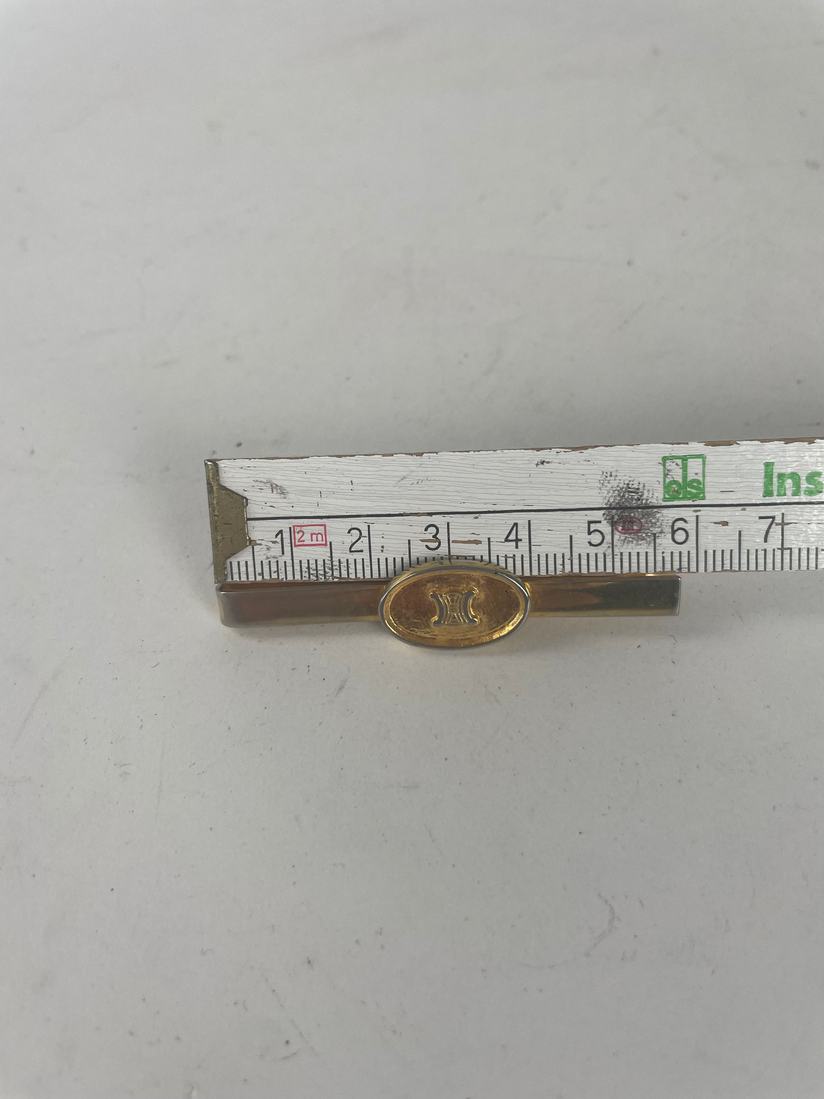 Celine Vintage Paris Steel Tie/Money Clamp golden Size ONE SIZE - 5 Thumbnail