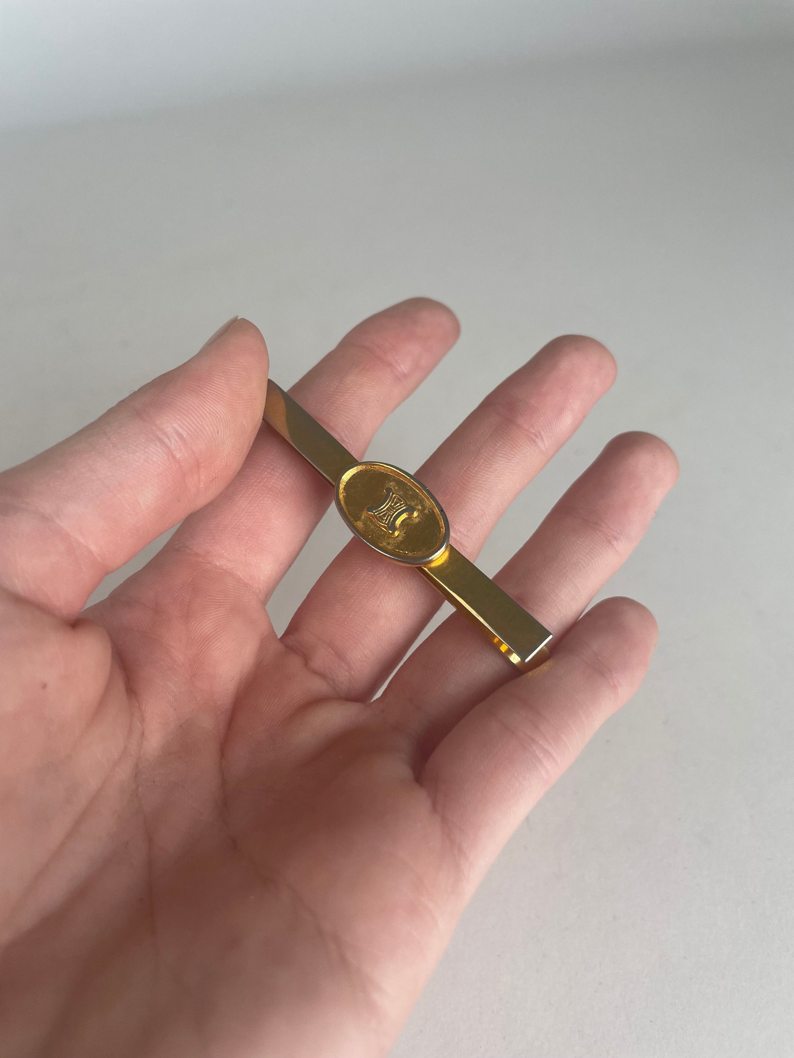 Celine Vintage Paris Steel Tie/Money Clamp golden Size ONE SIZE - 2 Thumbnail