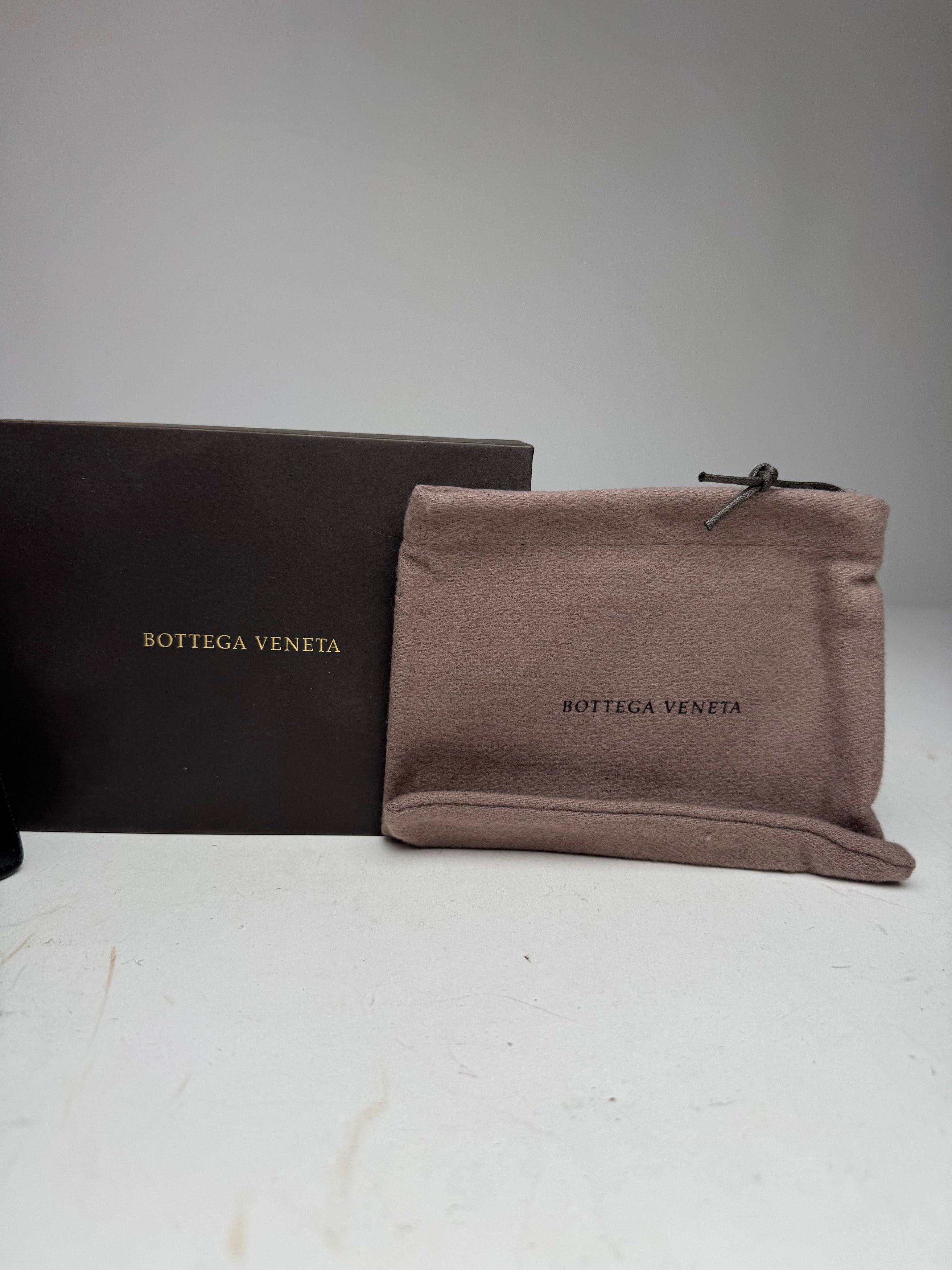 Bottega Veneta Vintage Flapable Leather Wallet Black Size ONE SIZE - 12 Thumbnail