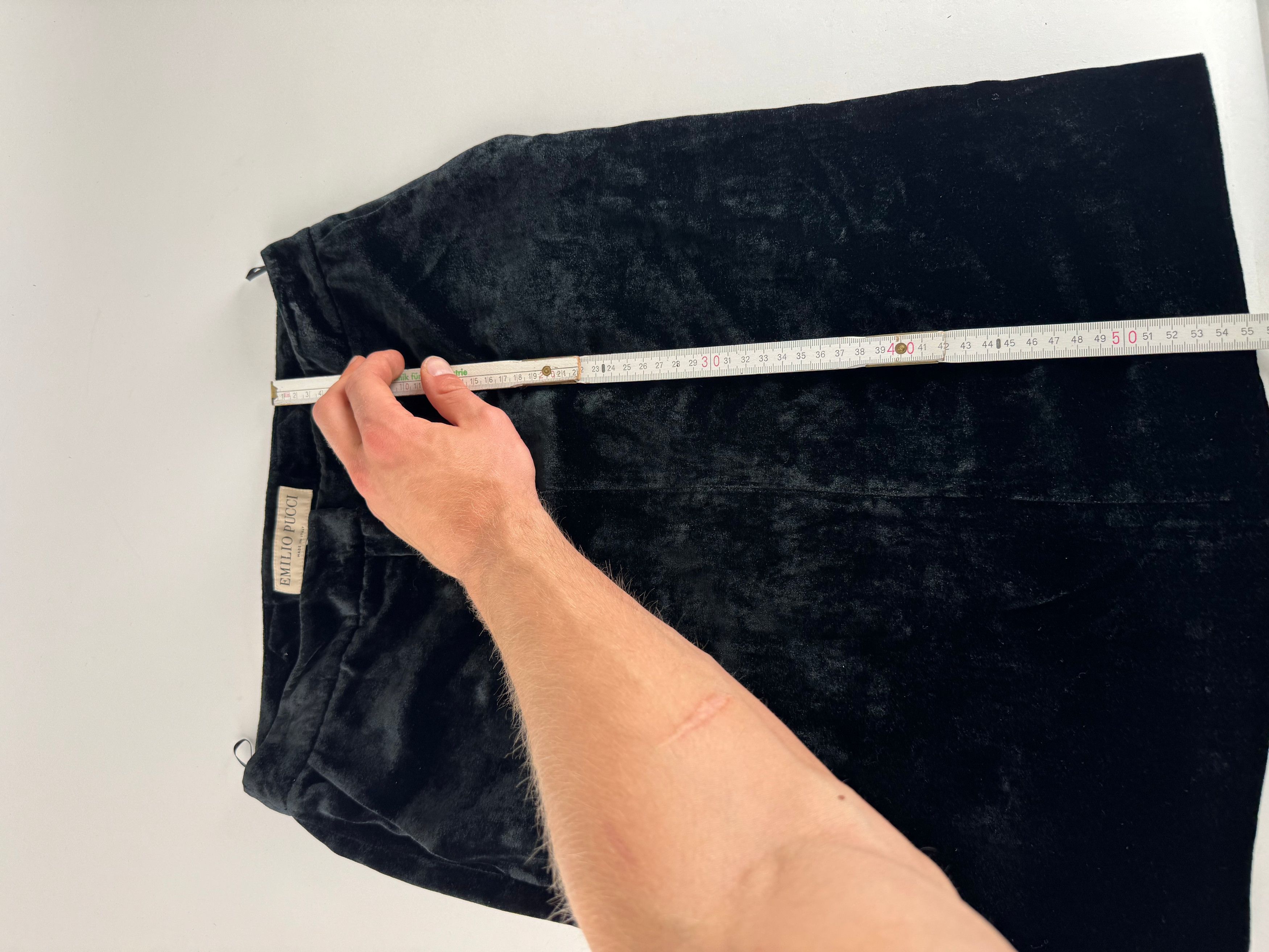 Other Vintage Emilio Pucci Velvet Skirt Black IT40 Size 27" / US 4 / IT 40 - 11 Thumbnail