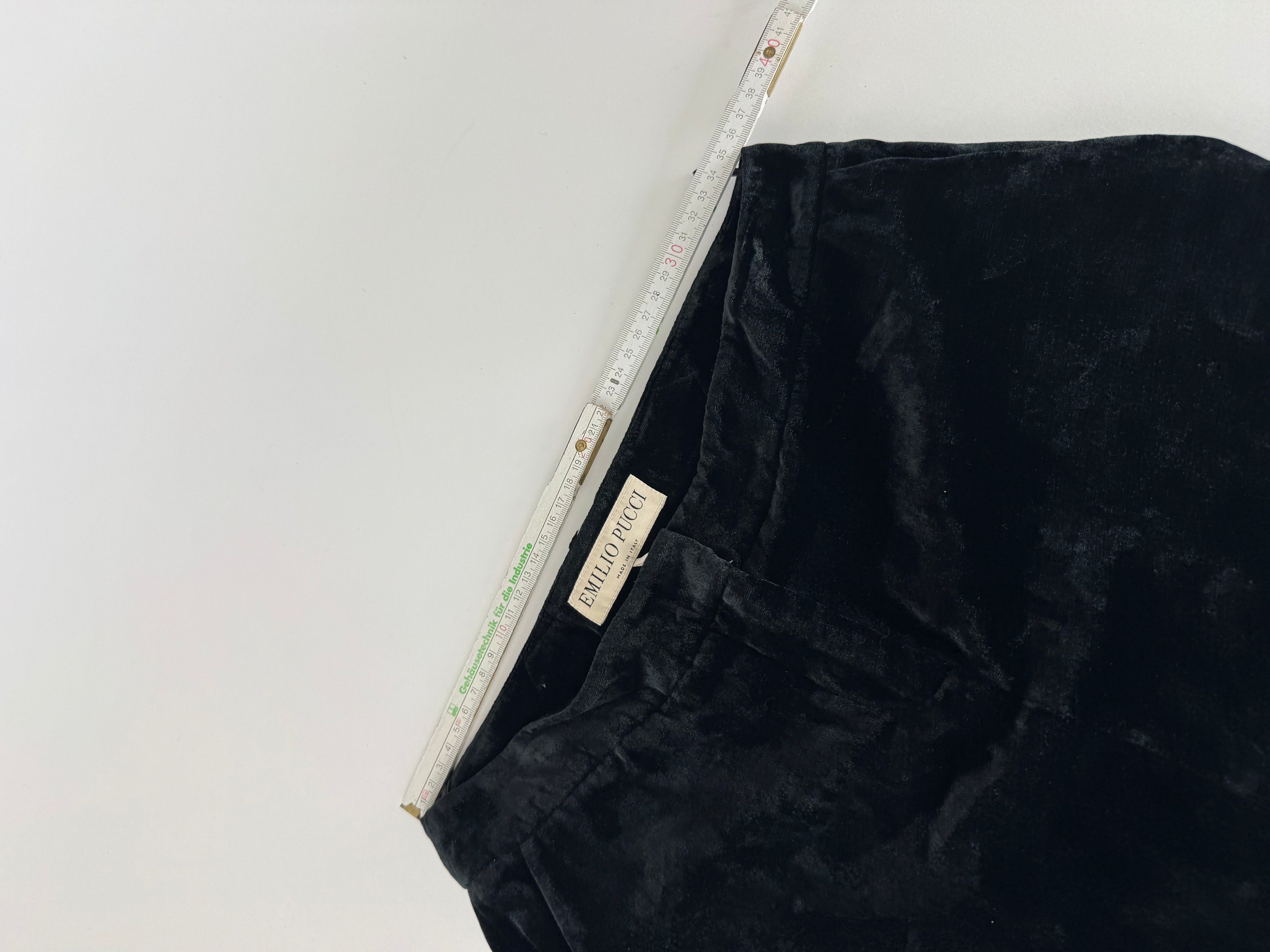 Other Vintage Emilio Pucci Velvet Skirt Black IT40 Size 27" / US 4 / IT 40 - 12 Thumbnail