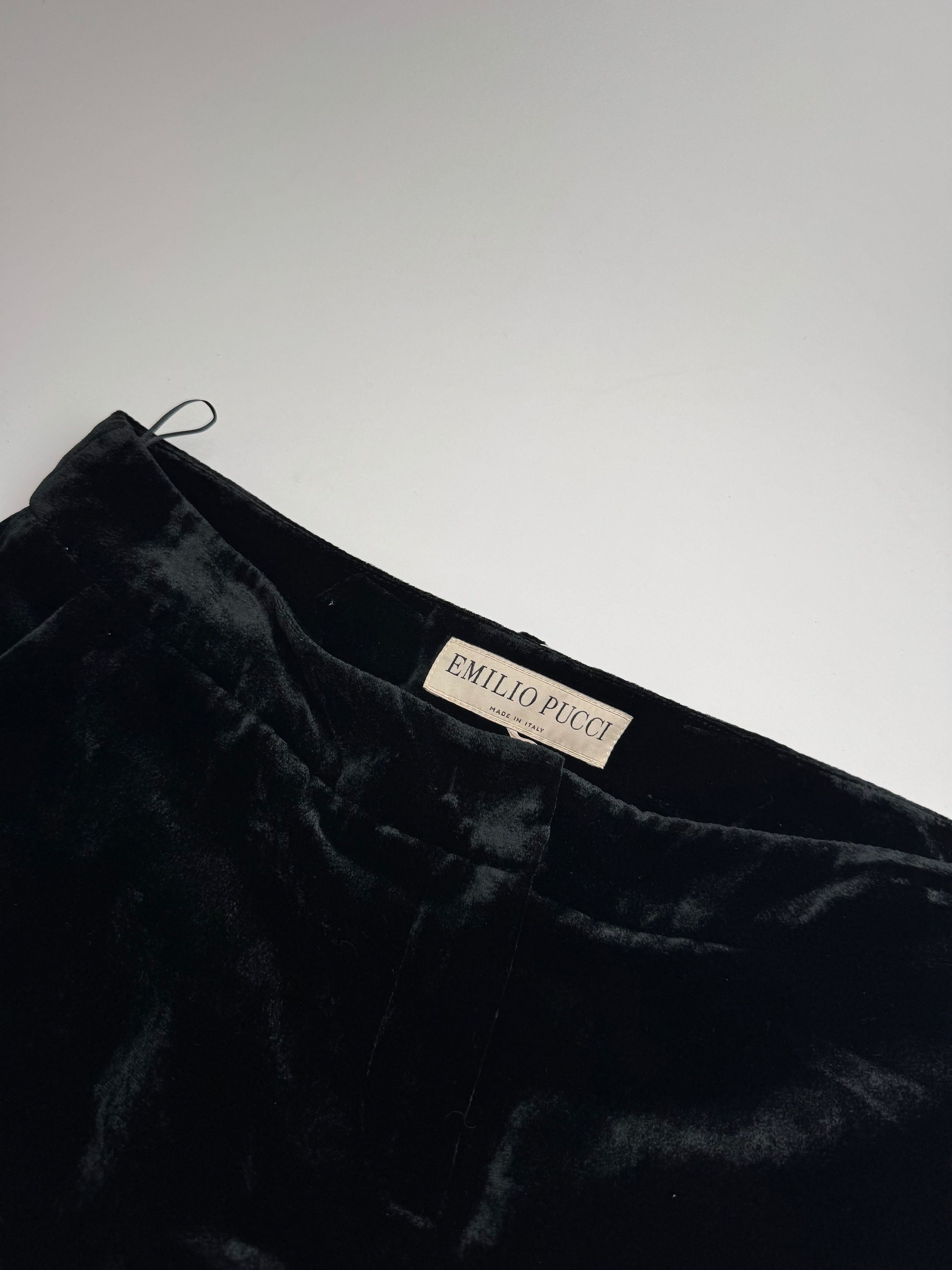 Other Vintage Emilio Pucci Velvet Skirt Black IT40 Size 27" / US 4 / IT 40 - 13 Thumbnail