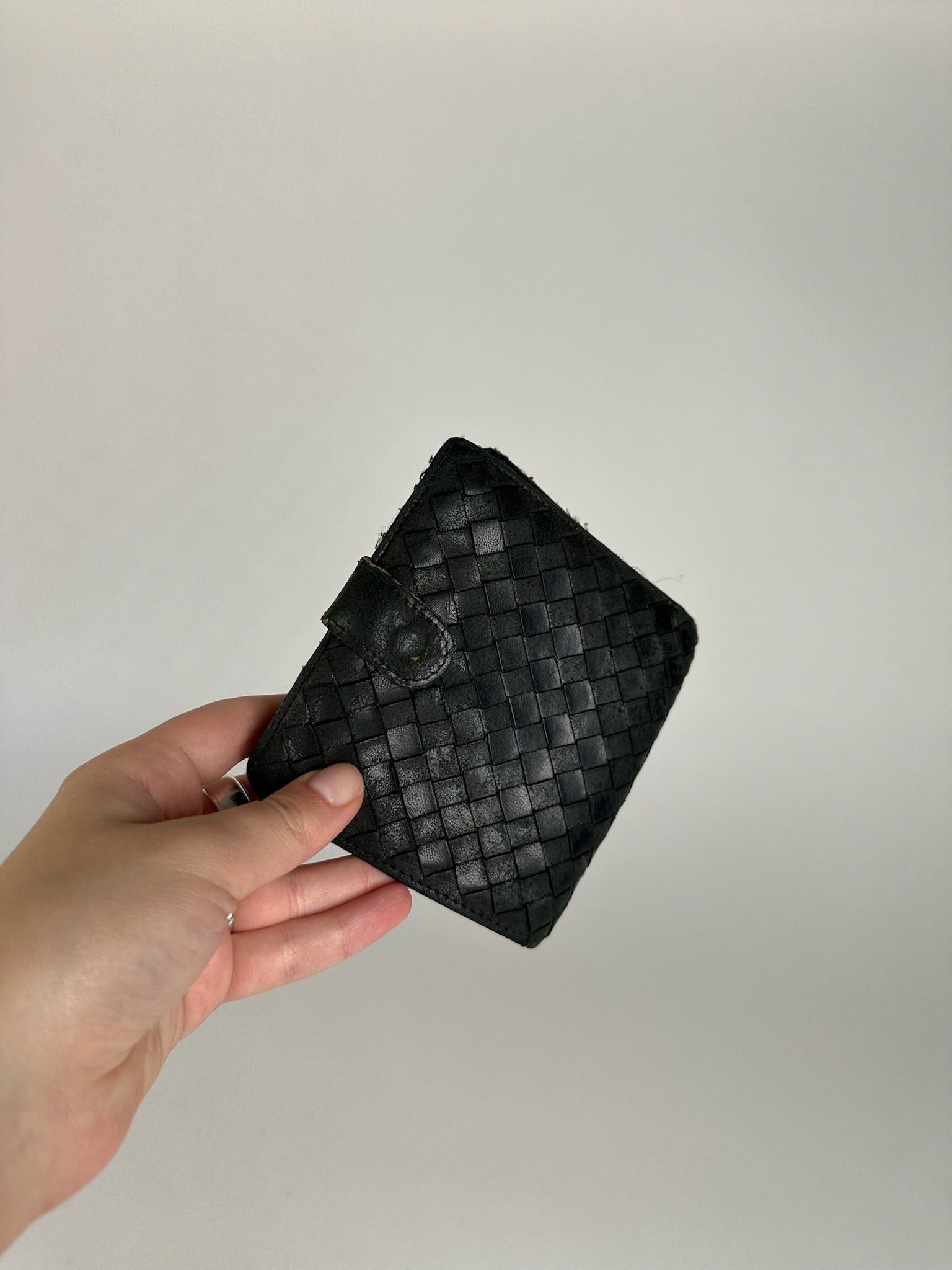 Bottega Veneta Vintage Leather Wallet black Size ONE SIZE - 12 Thumbnail