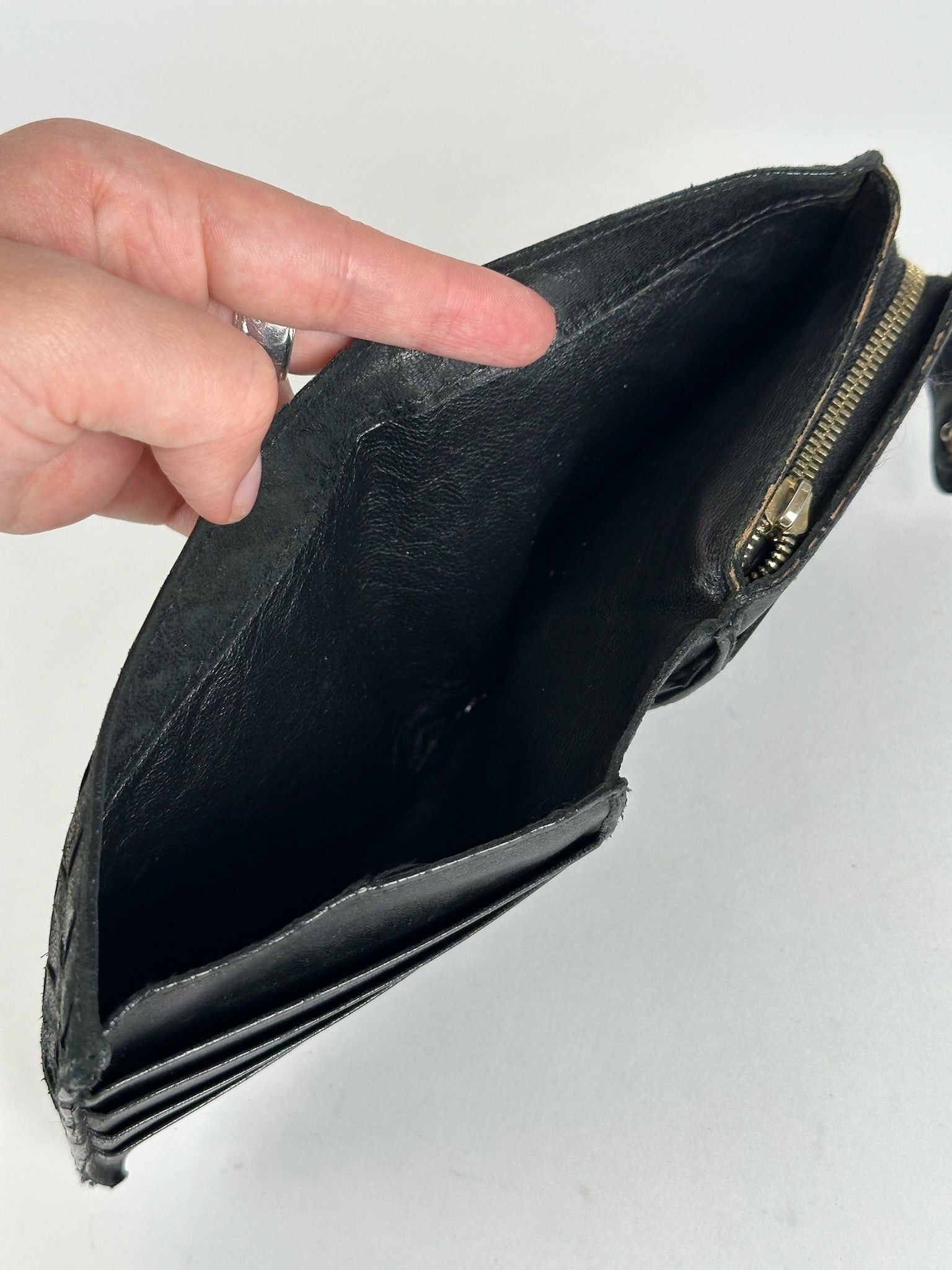 Bottega Veneta Vintage Leather Wallet black Size ONE SIZE - 9 Thumbnail