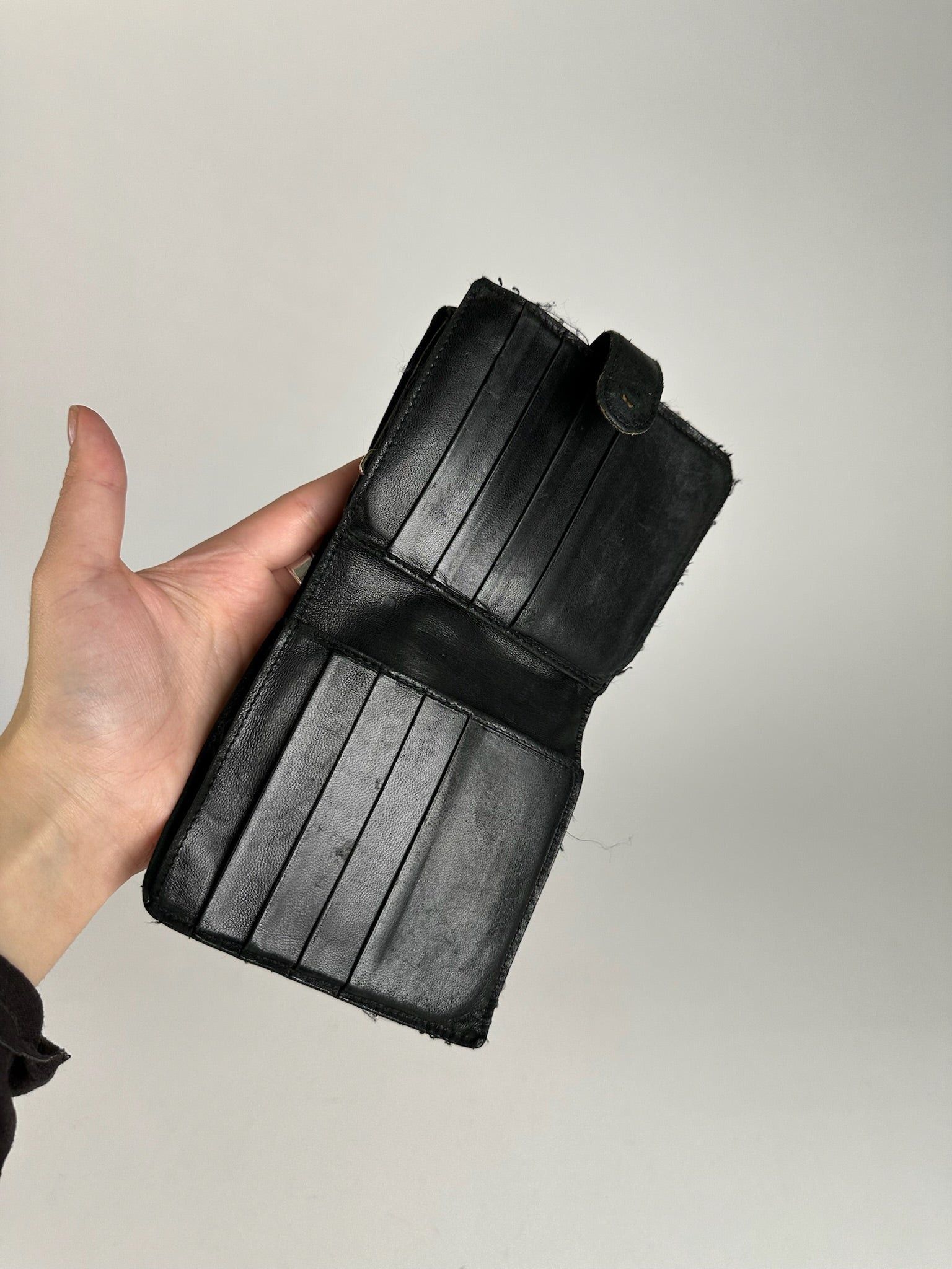 Bottega Veneta Vintage Leather Wallet black Size ONE SIZE - 10 Thumbnail