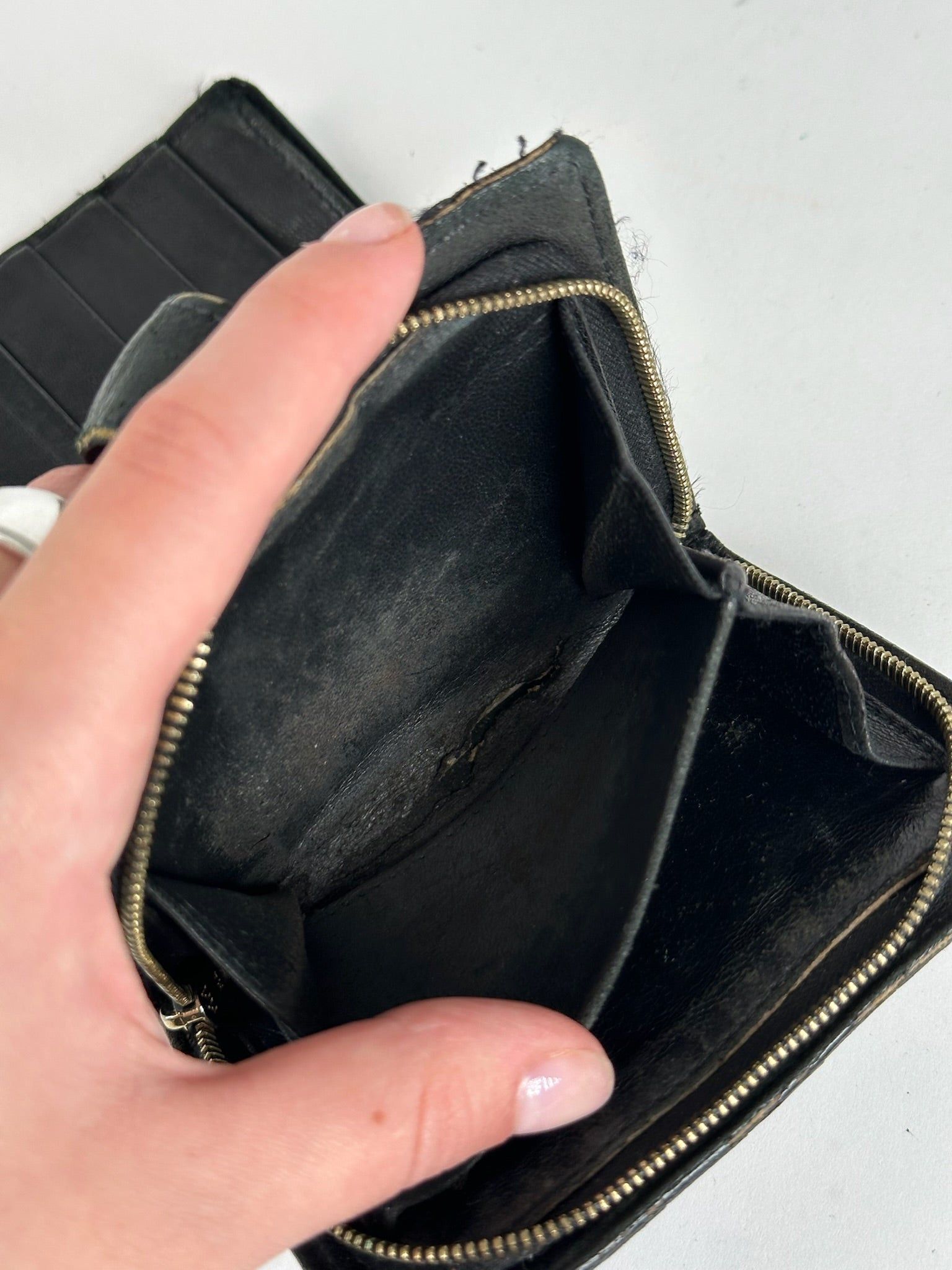 Bottega Veneta Vintage Leather Wallet black Size ONE SIZE - 6 Thumbnail