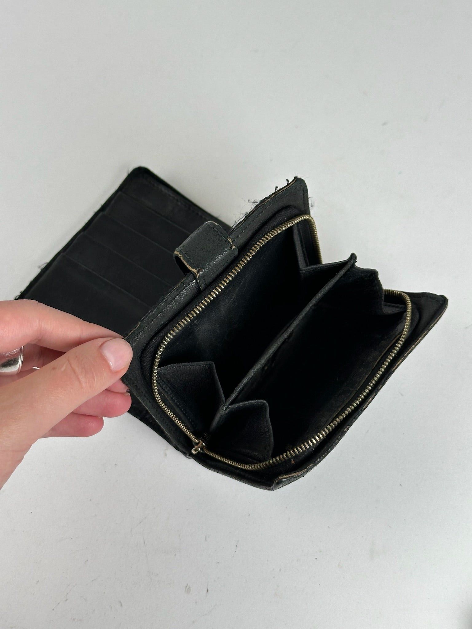 Bottega Veneta Vintage Leather Wallet black Size ONE SIZE - 7 Thumbnail