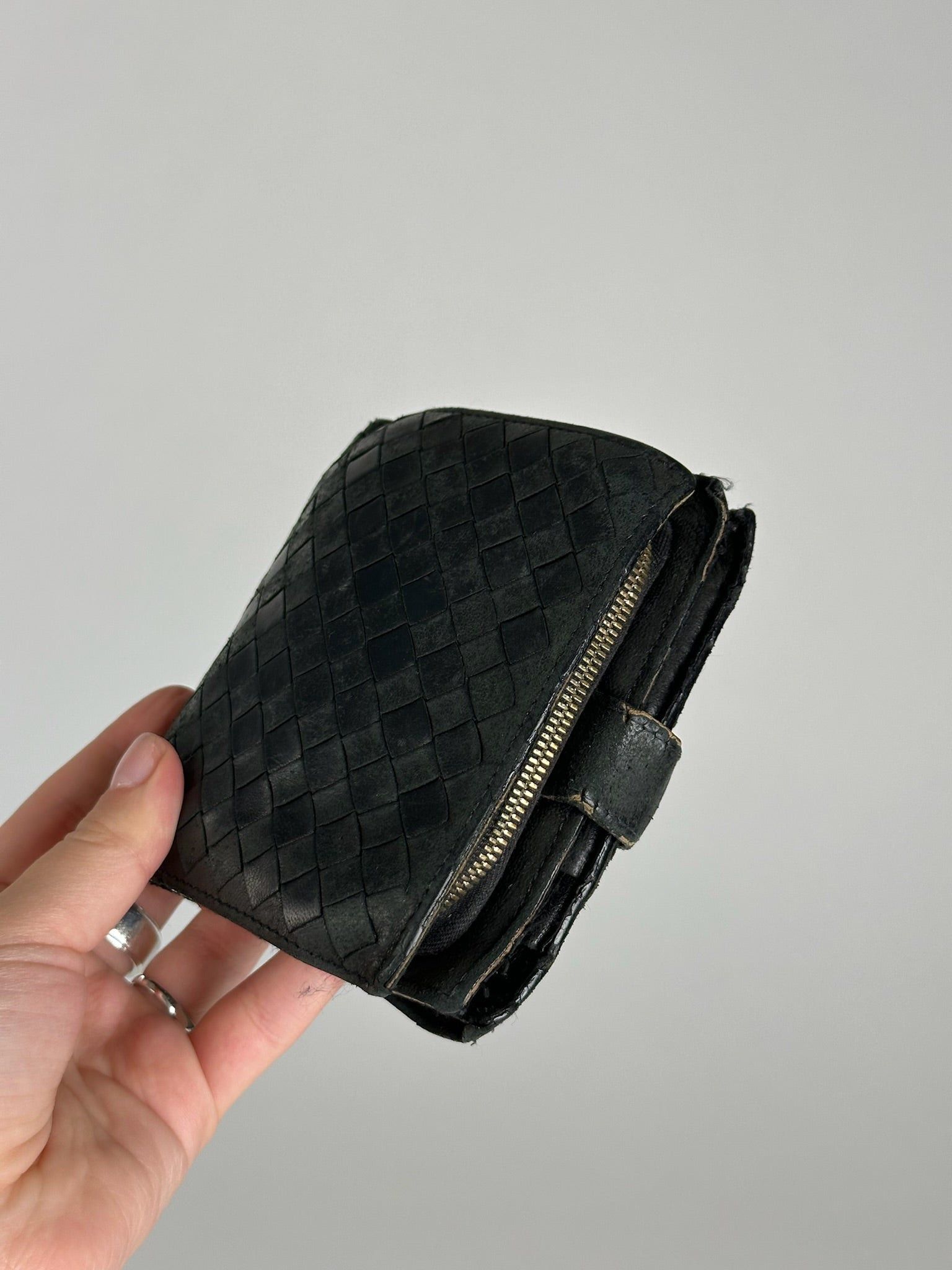 Bottega Veneta Vintage Leather Wallet black Size ONE SIZE - 11 Thumbnail