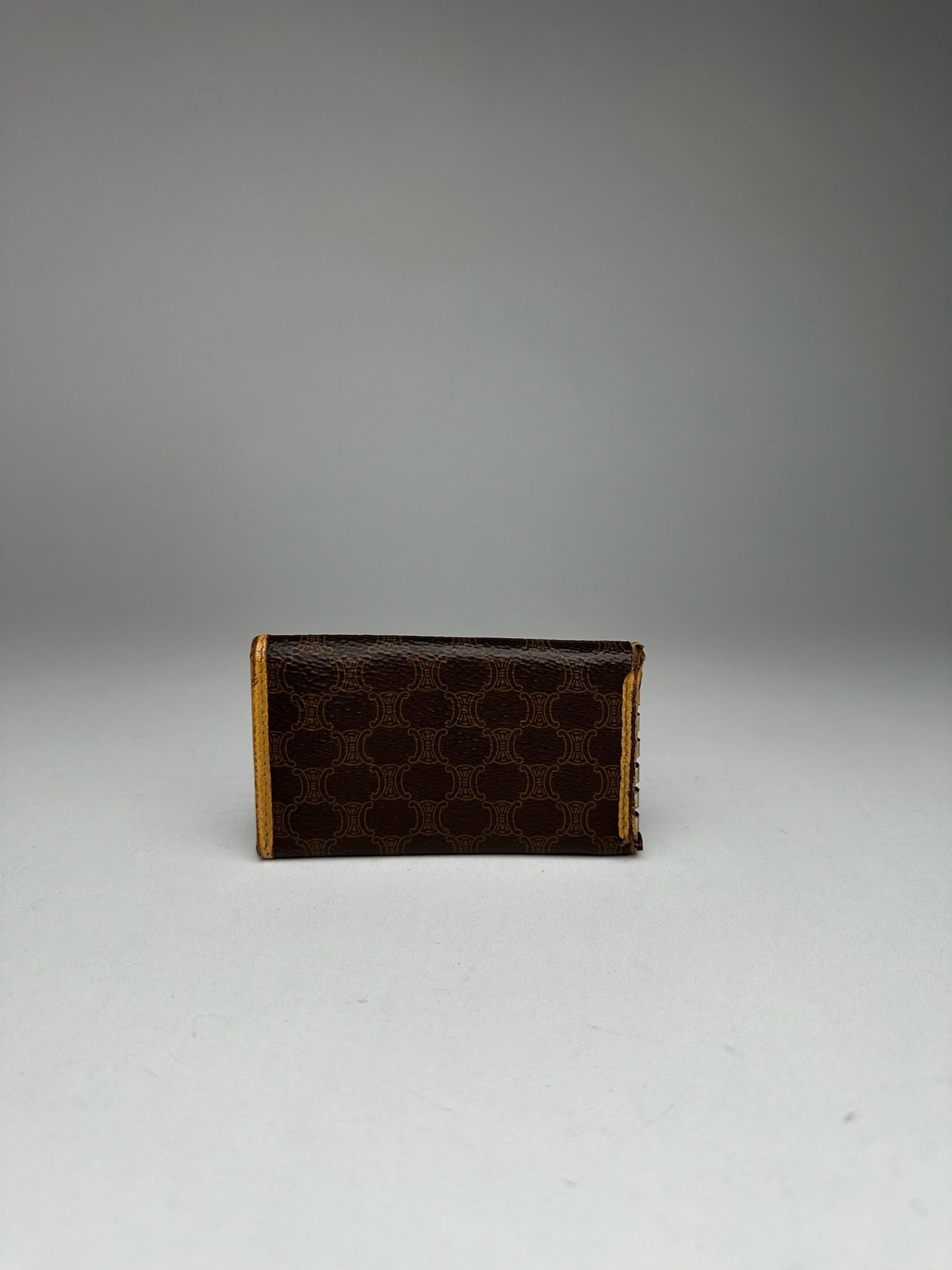Celine Vintage Paris Leather Key Holder Brown Size ONE SIZE - 13 Thumbnail