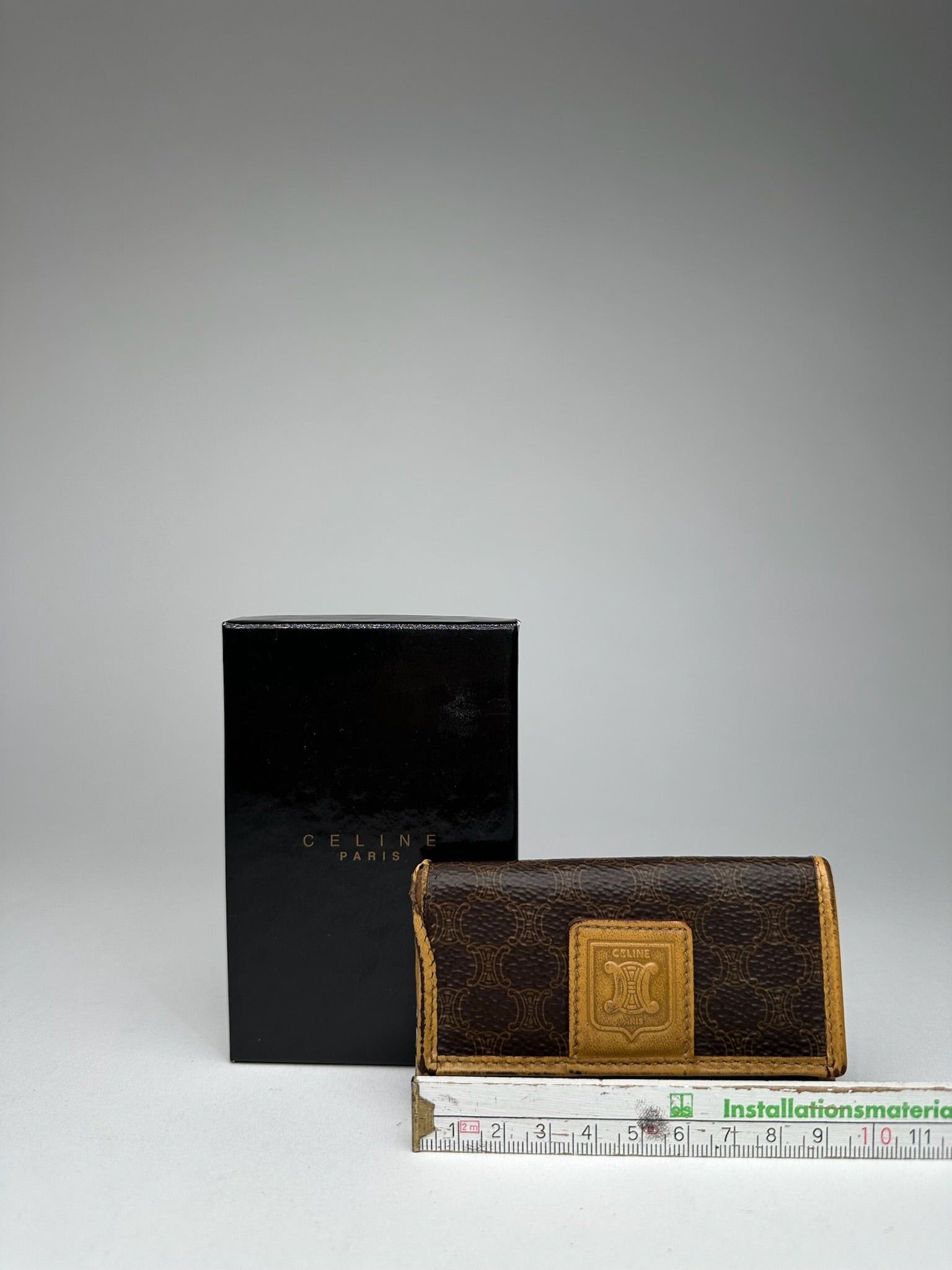 Celine Vintage Paris Leather Key Holder Brown Size ONE SIZE - 10 Thumbnail