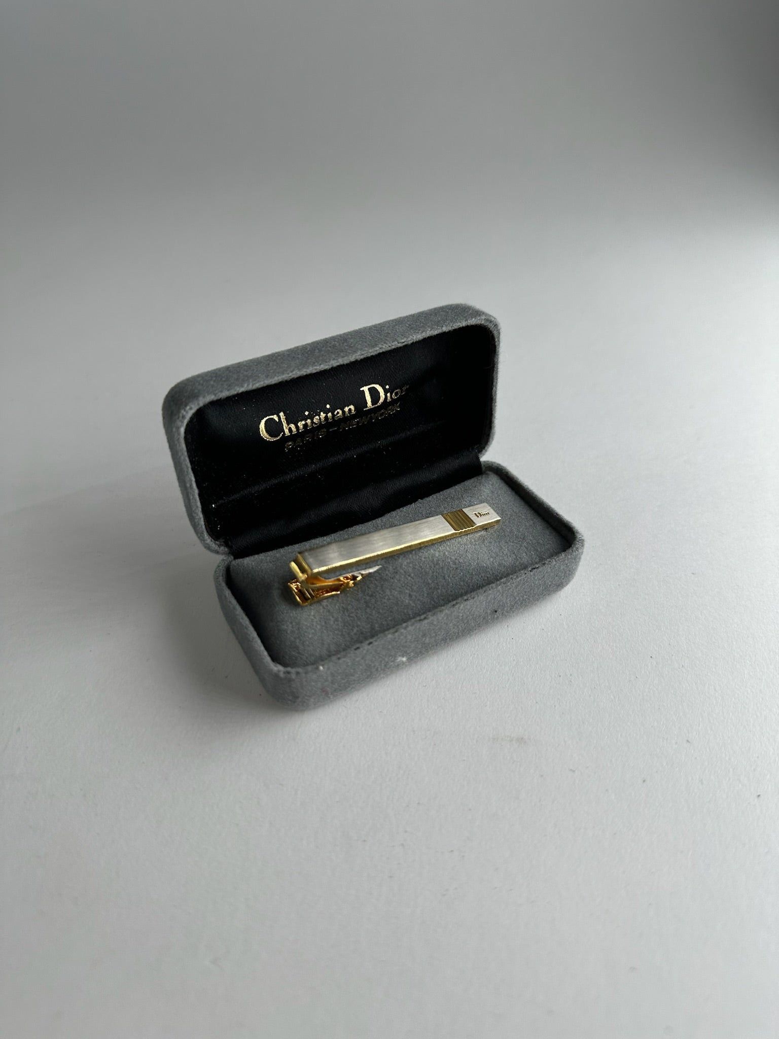Dior Vintage Steel Money/Tie Clamp golden Size ONE SIZE - 2 Thumbnail
