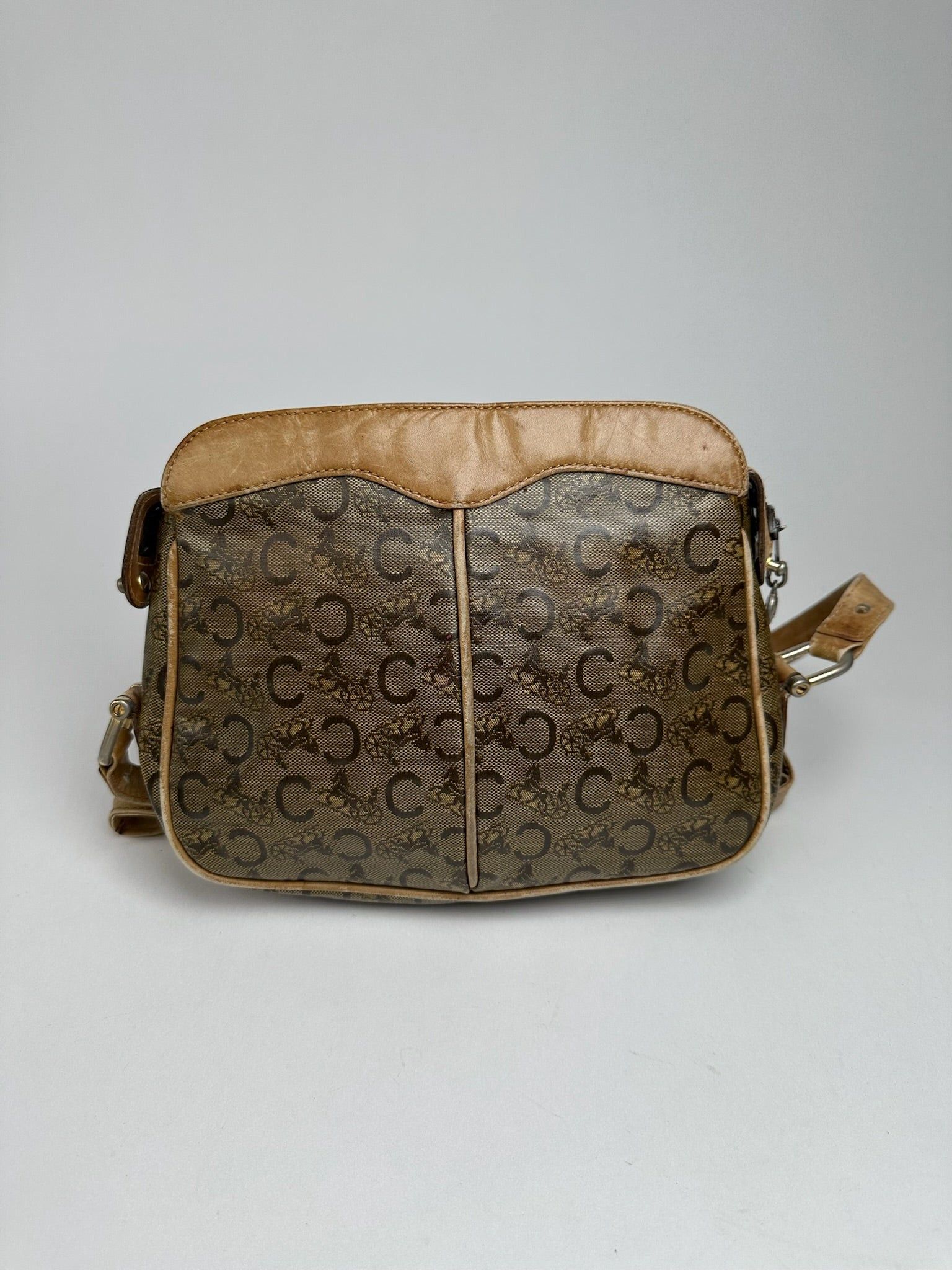 Celine Vintage Paris Triomphe Monogram Leather Bag Size ONE SIZE - 2 Thumbnail