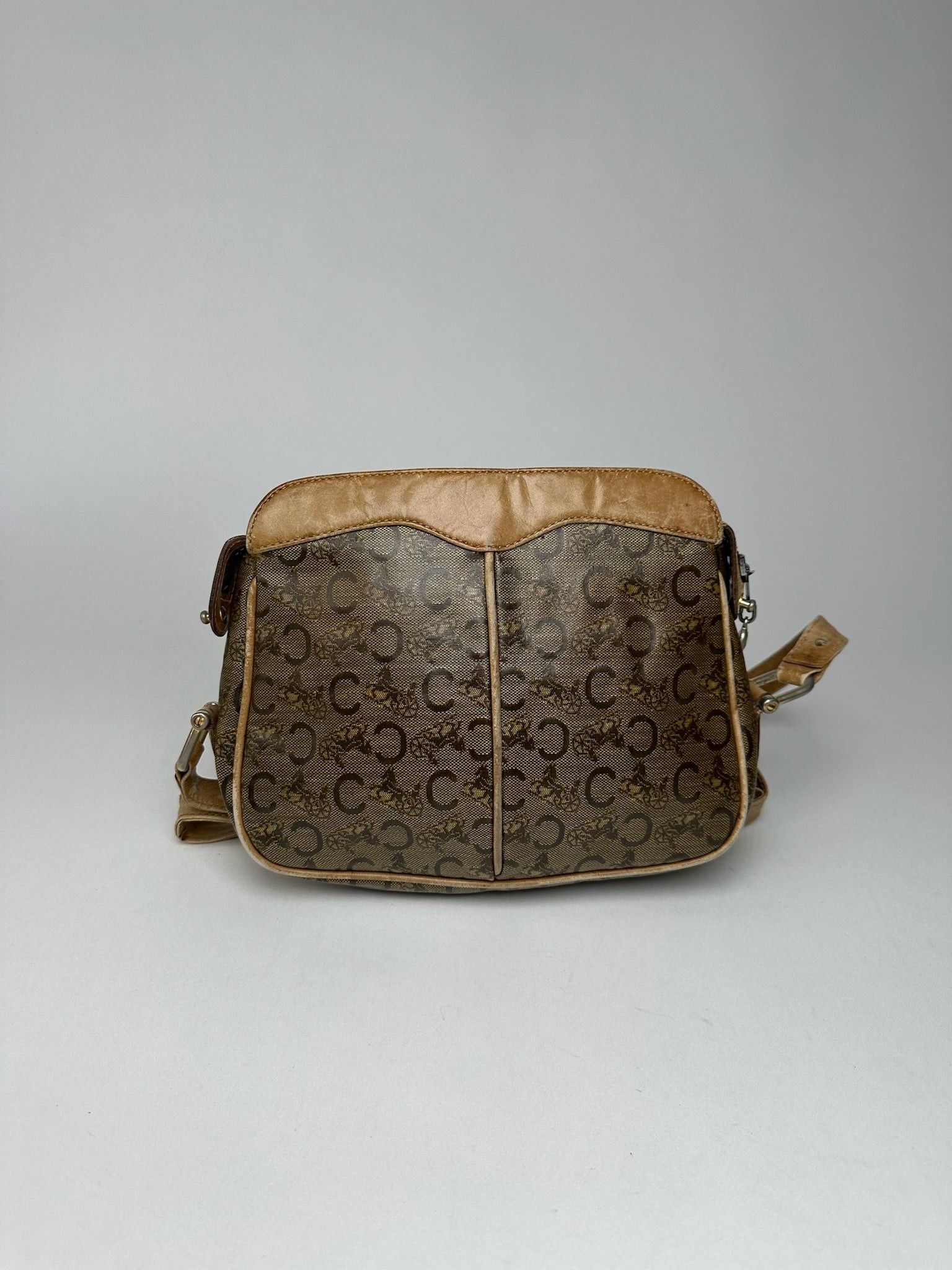 Celine Vintage Paris Triomphe Monogram Leather Bag Size ONE SIZE - 15 Thumbnail