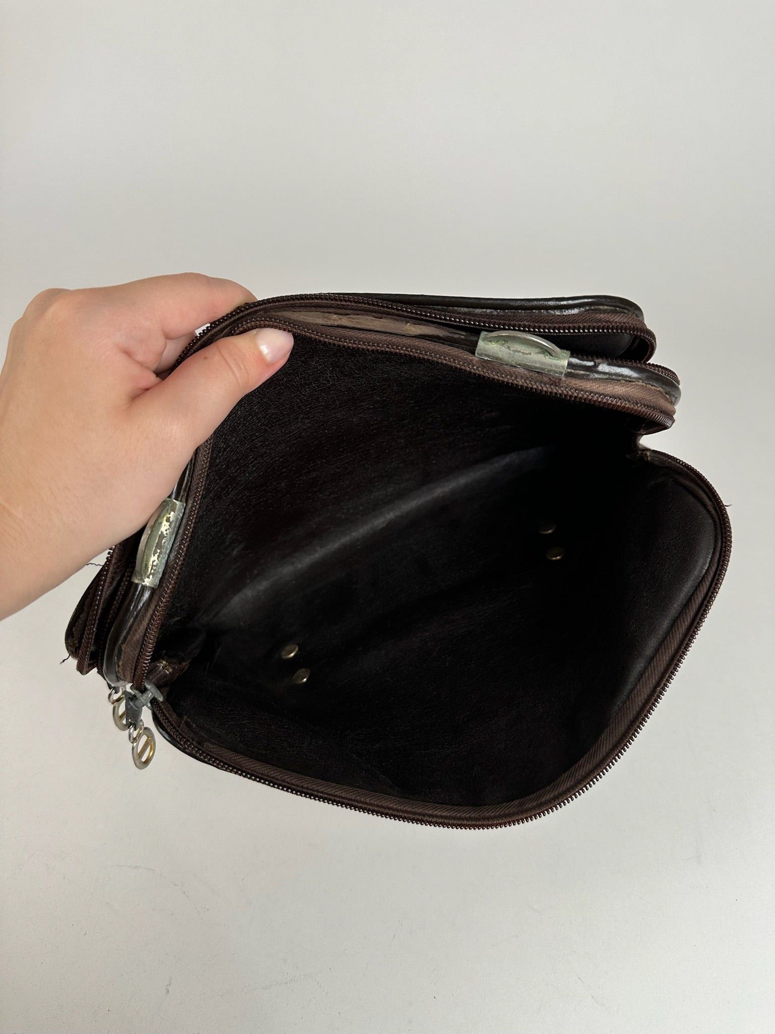 Dior Vintage Canvas Monogram Clutch brown Size ONE SIZE - 3 Thumbnail