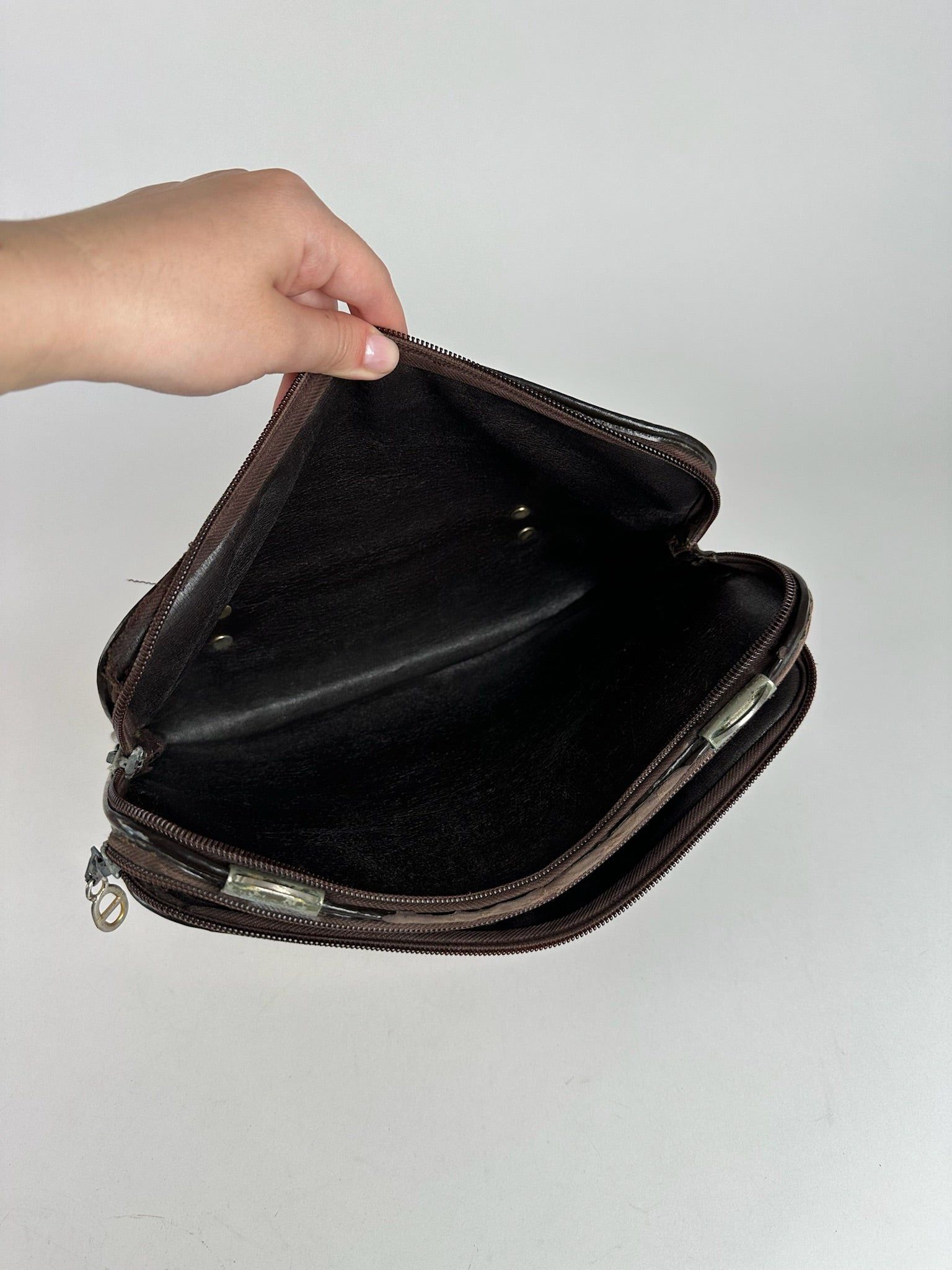 Dior Vintage Canvas Monogram Clutch brown Size ONE SIZE - 5 Thumbnail