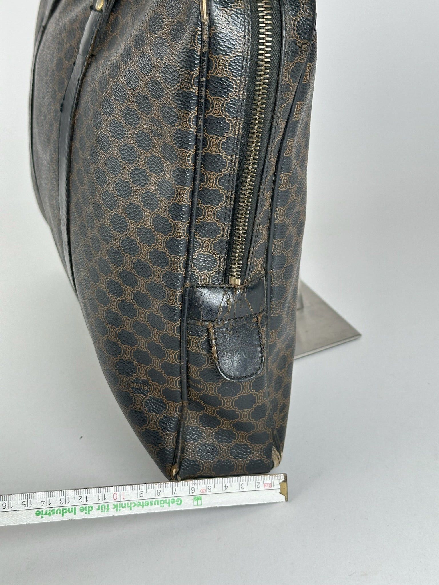 Celine Vintage Paris Leather Monogram Briefcase Brown Size ONE SIZE - 8 Thumbnail