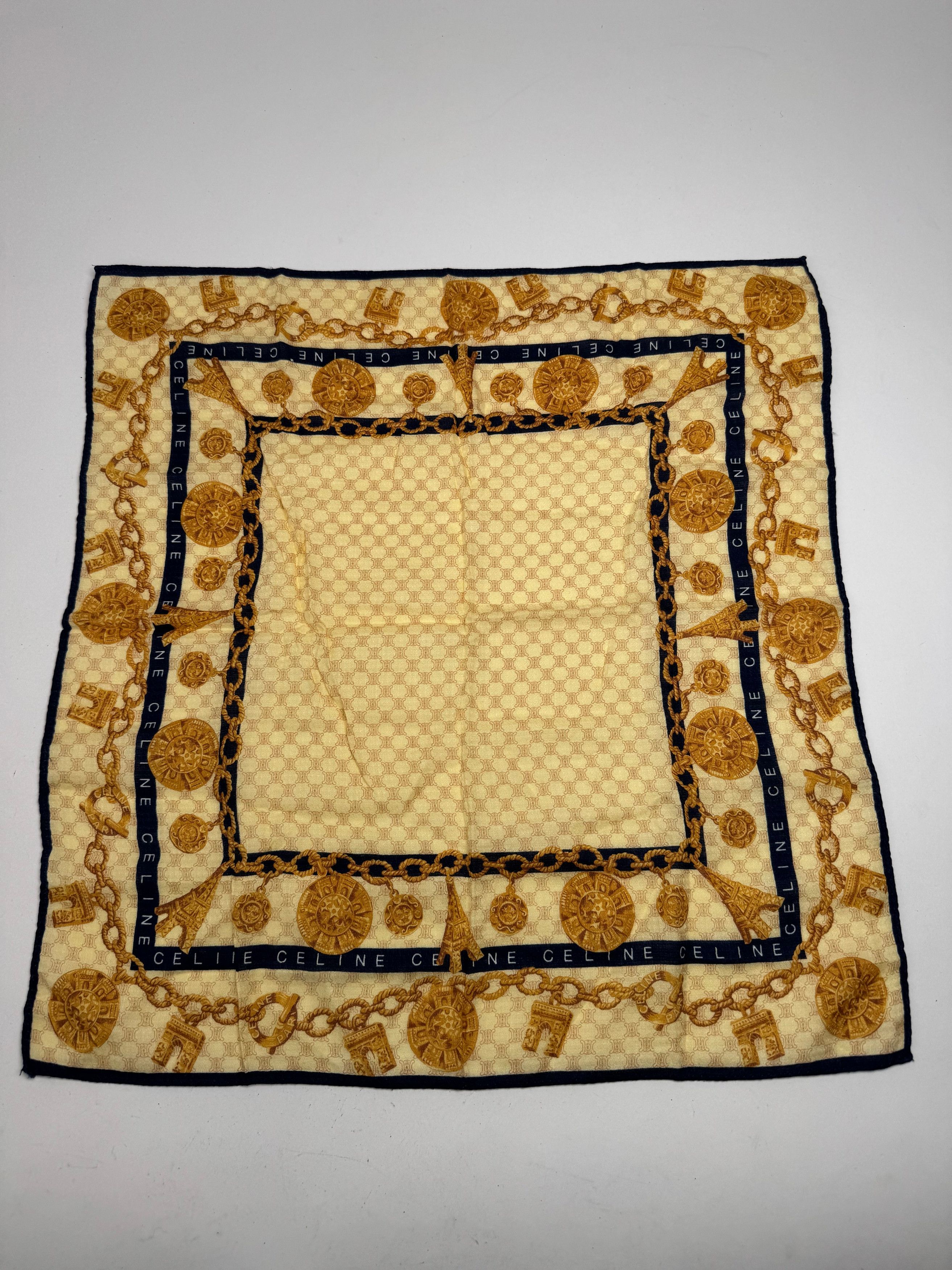 Celine Vintage Monogram Cloth yellow Size ONE SIZE - 7 Thumbnail