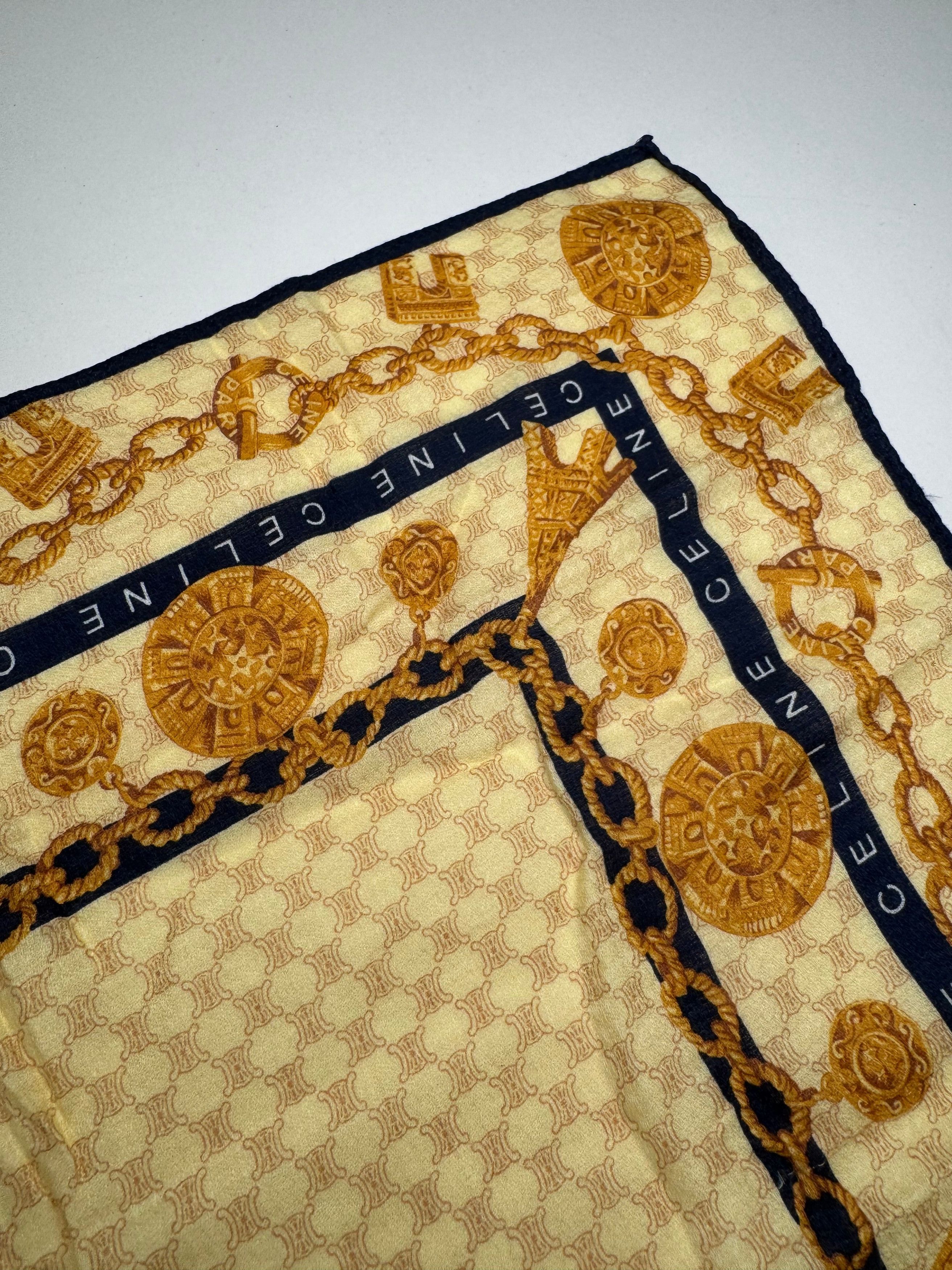 Celine Vintage Monogram Cloth yellow Size ONE SIZE - 4 Thumbnail