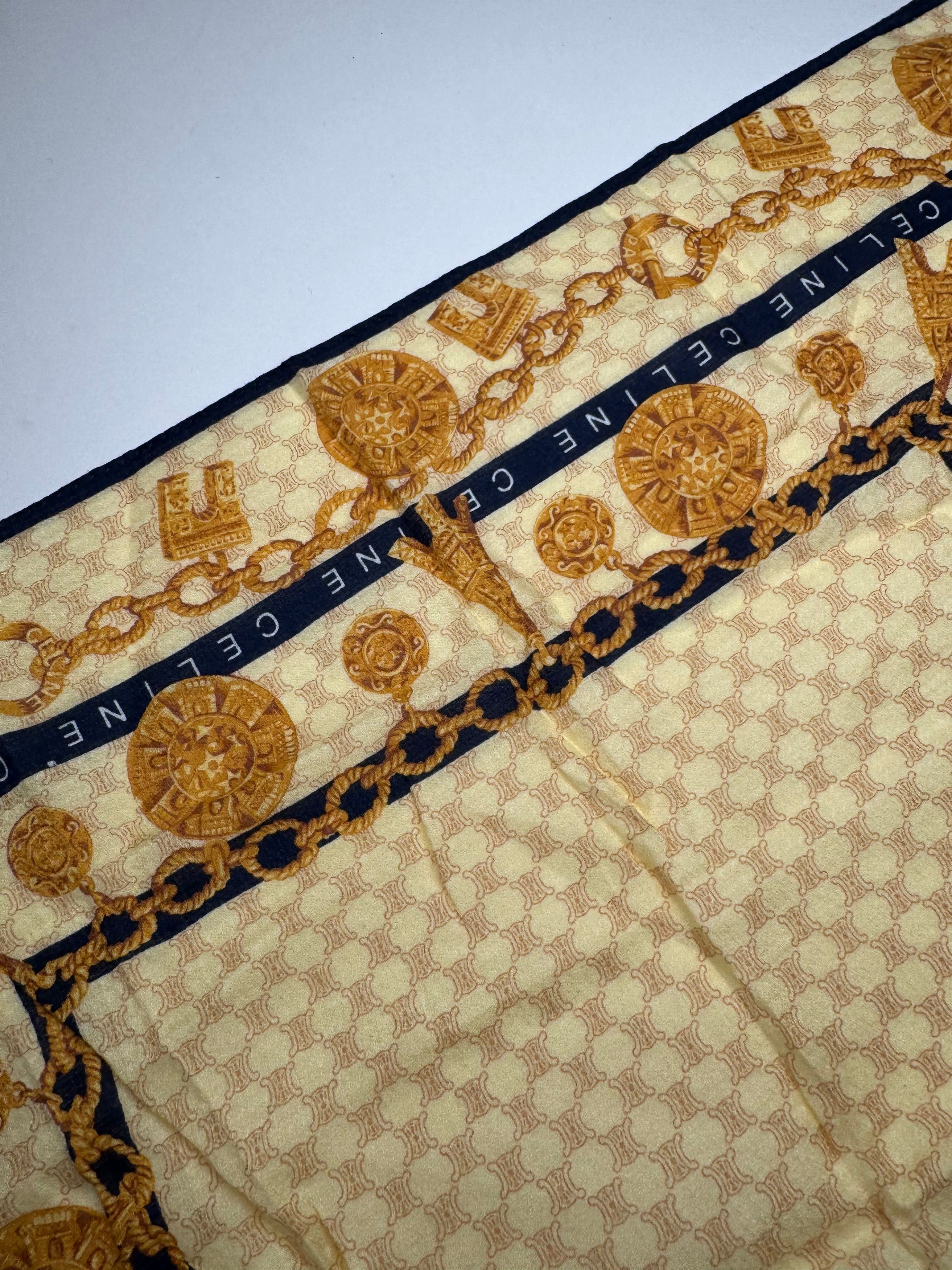 Celine Vintage Monogram Cloth yellow Size ONE SIZE - 5 Thumbnail