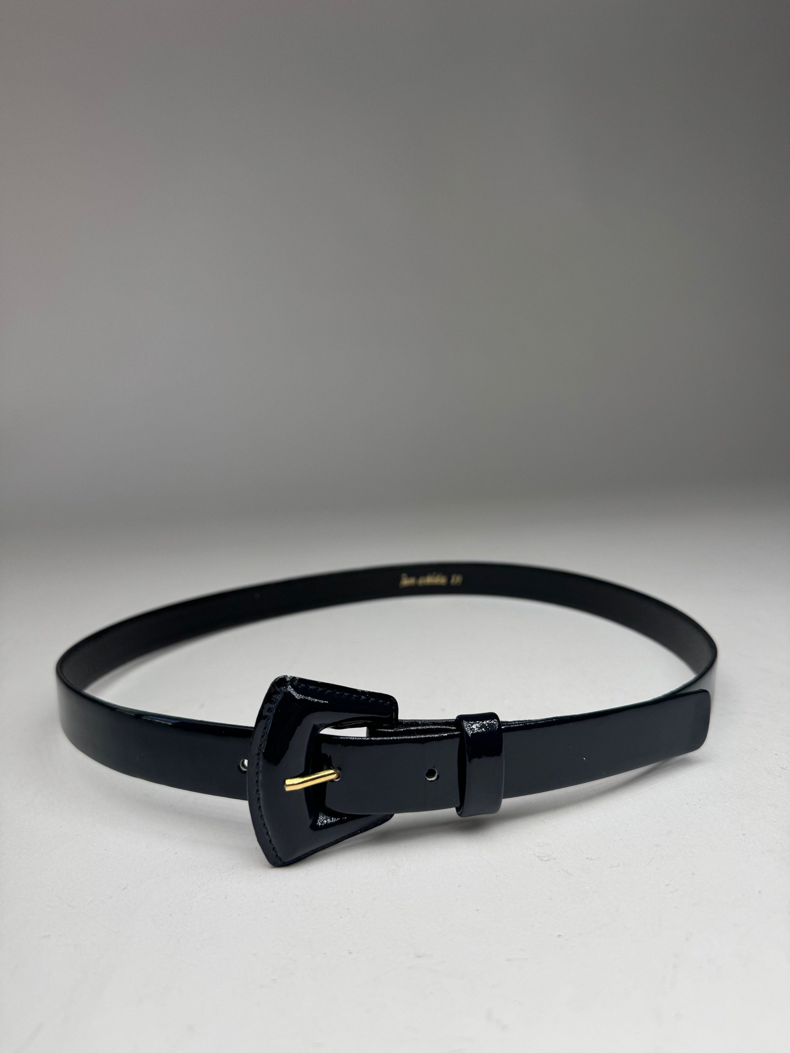 Other Vintage Iun Ashida Patent Leather Belt black Size ONE SIZE - 4 Thumbnail