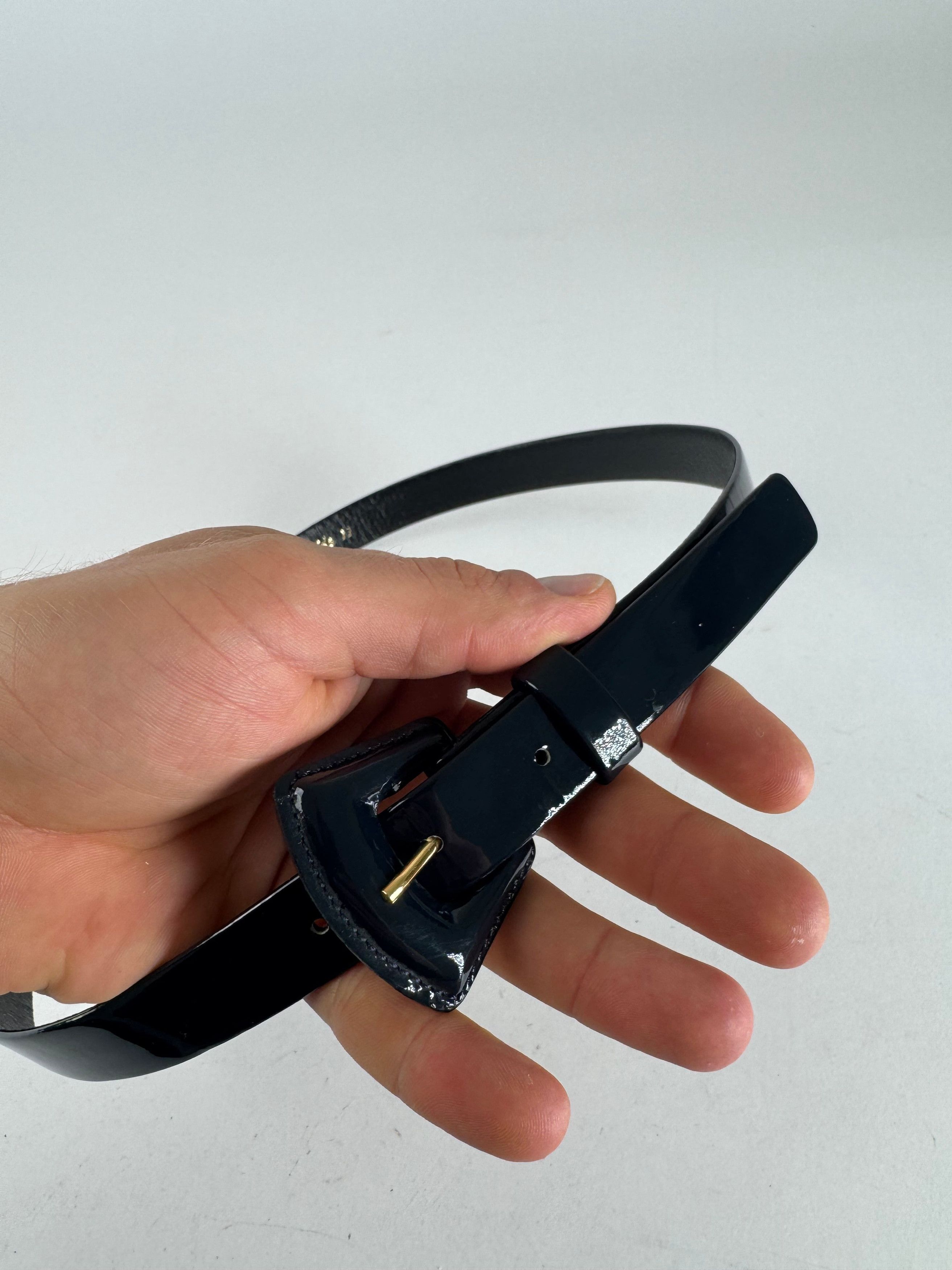 Other Vintage Iun Ashida Patent Leather Belt black Size ONE SIZE - 6 Thumbnail