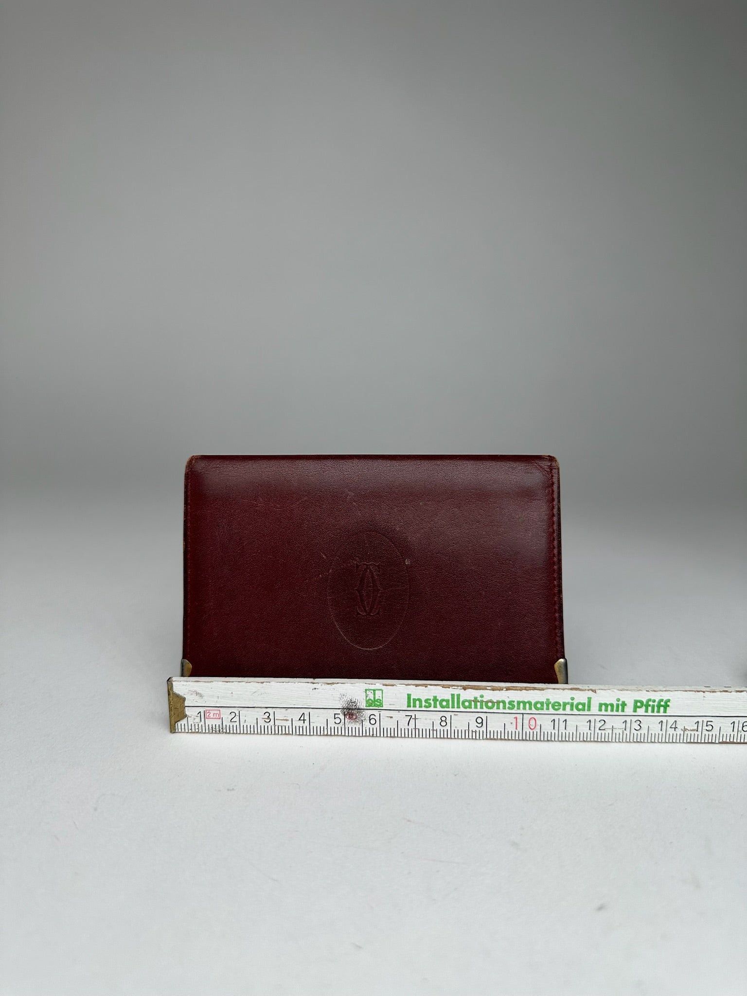 Cartier Vintage Leather Card Holder Burgundy Size ONE SIZE - 4 Thumbnail