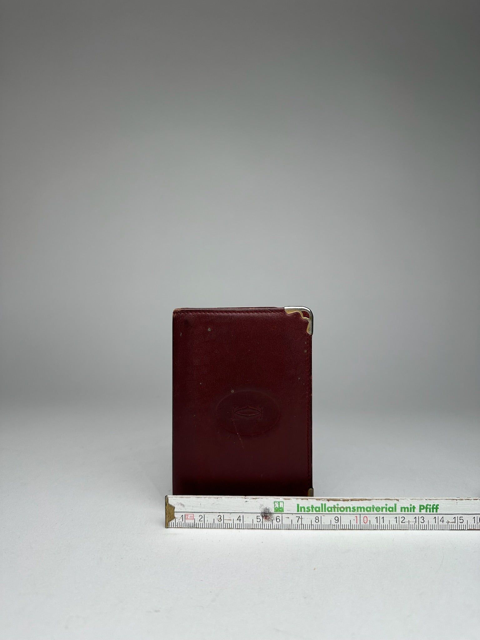 Cartier Vintage Leather Card Holder Burgundy Size ONE SIZE - 3 Thumbnail