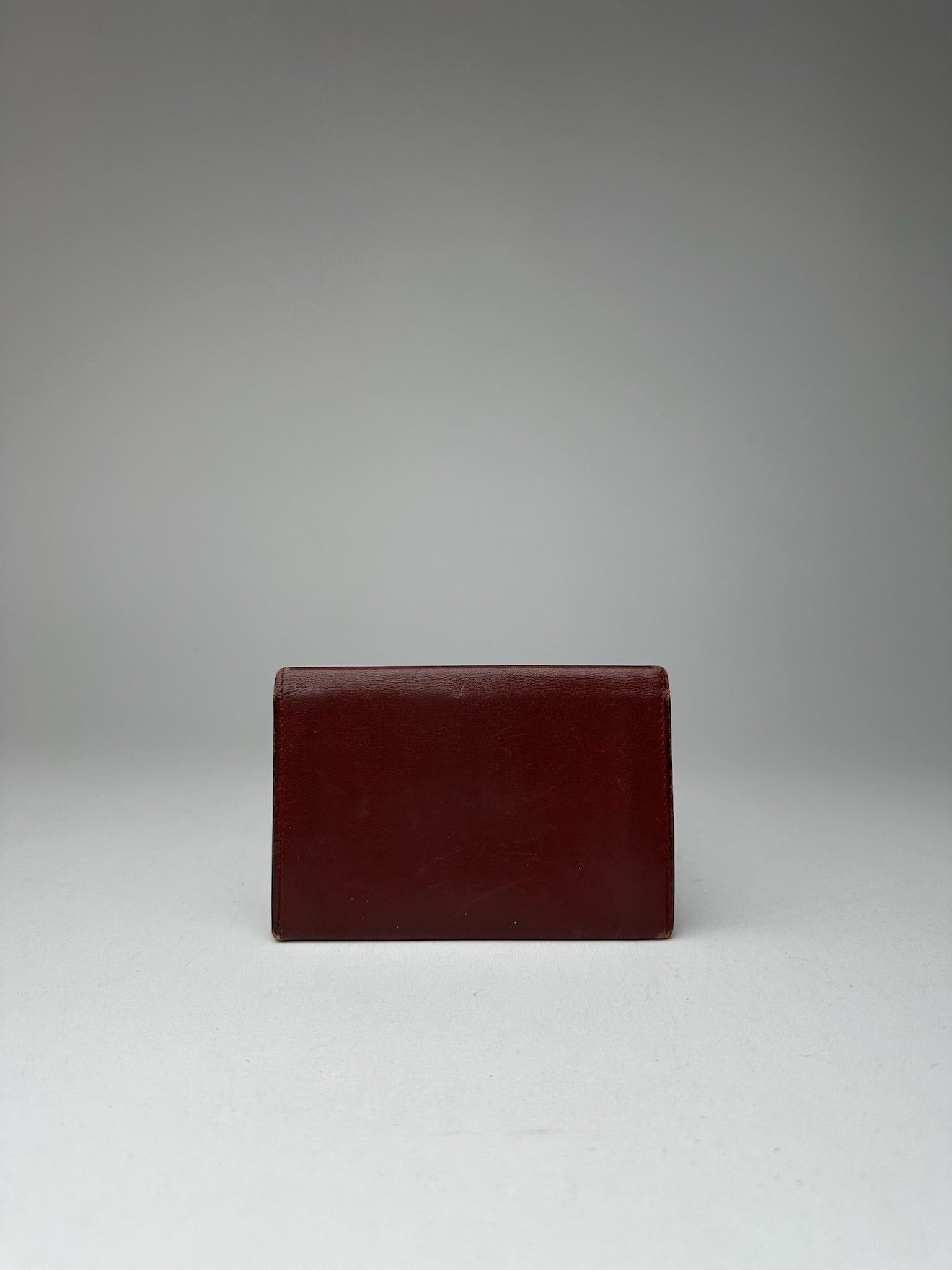 Cartier Vintage Leather Card Holder Burgundy Size ONE SIZE - 8 Thumbnail