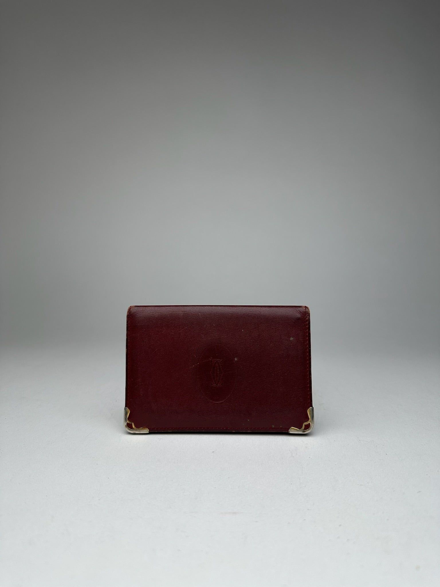 Cartier Vintage Leather Card Holder Burgundy Size ONE SIZE - 7 Thumbnail