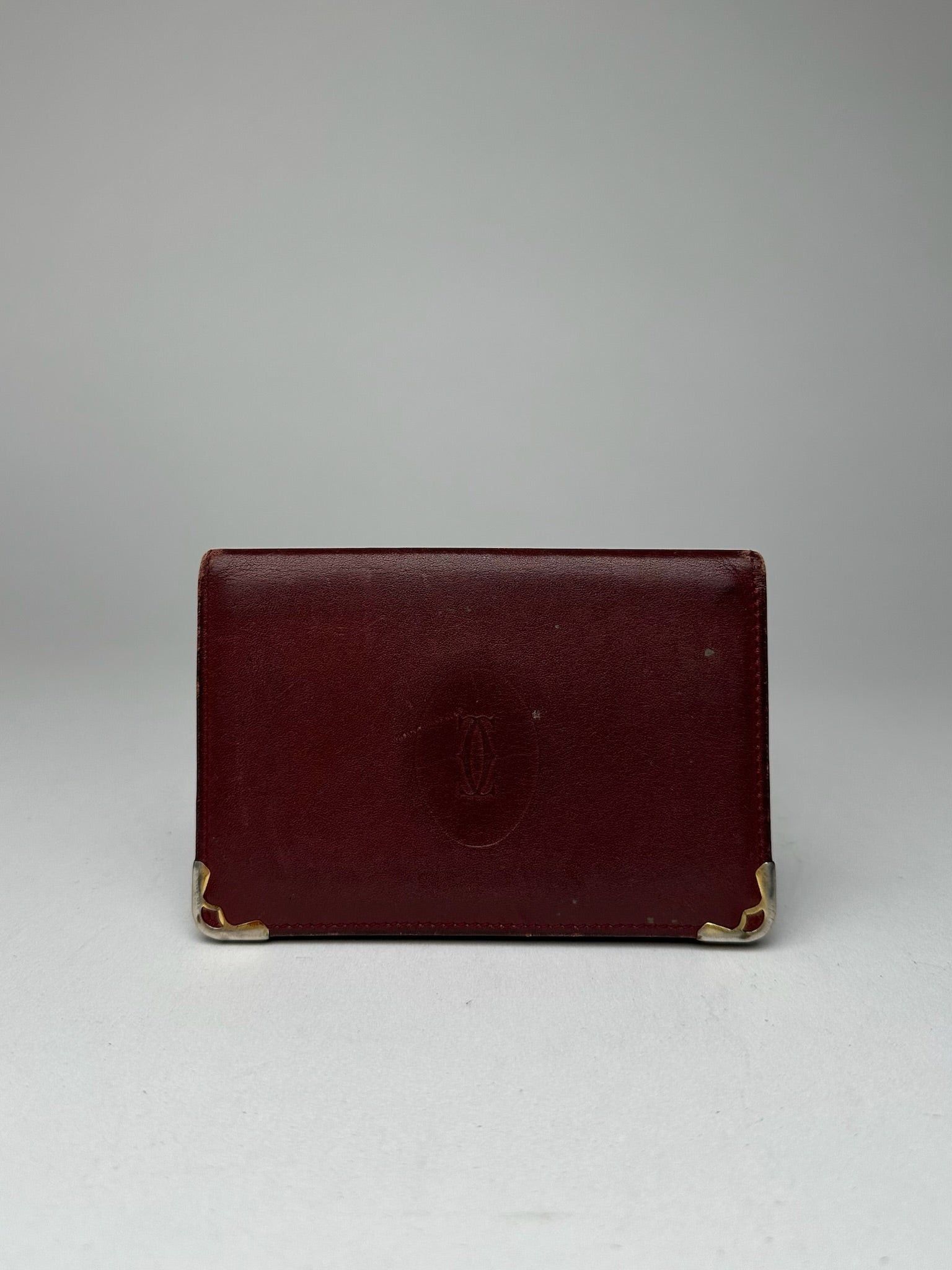 Cartier Vintage Leather Card Holder Burgundy Size ONE SIZE - 6 Thumbnail