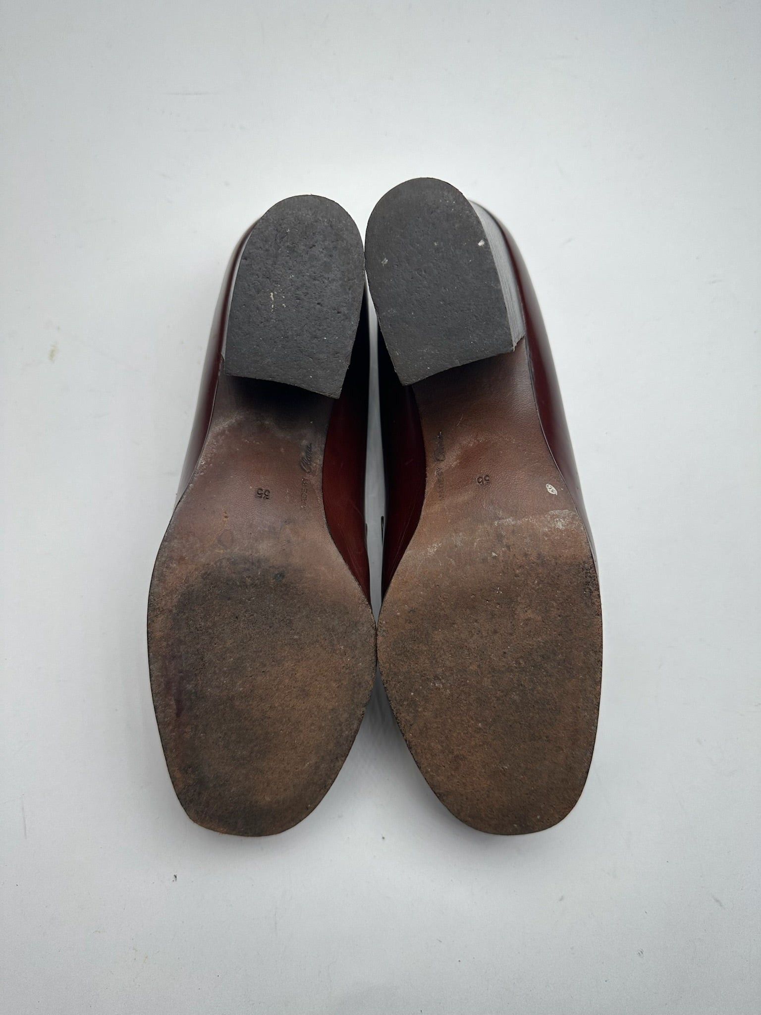 Other Vintage Yves Saint Laurent Leather Pumps Brown Size US 4 / IT 34 - 3 Thumbnail