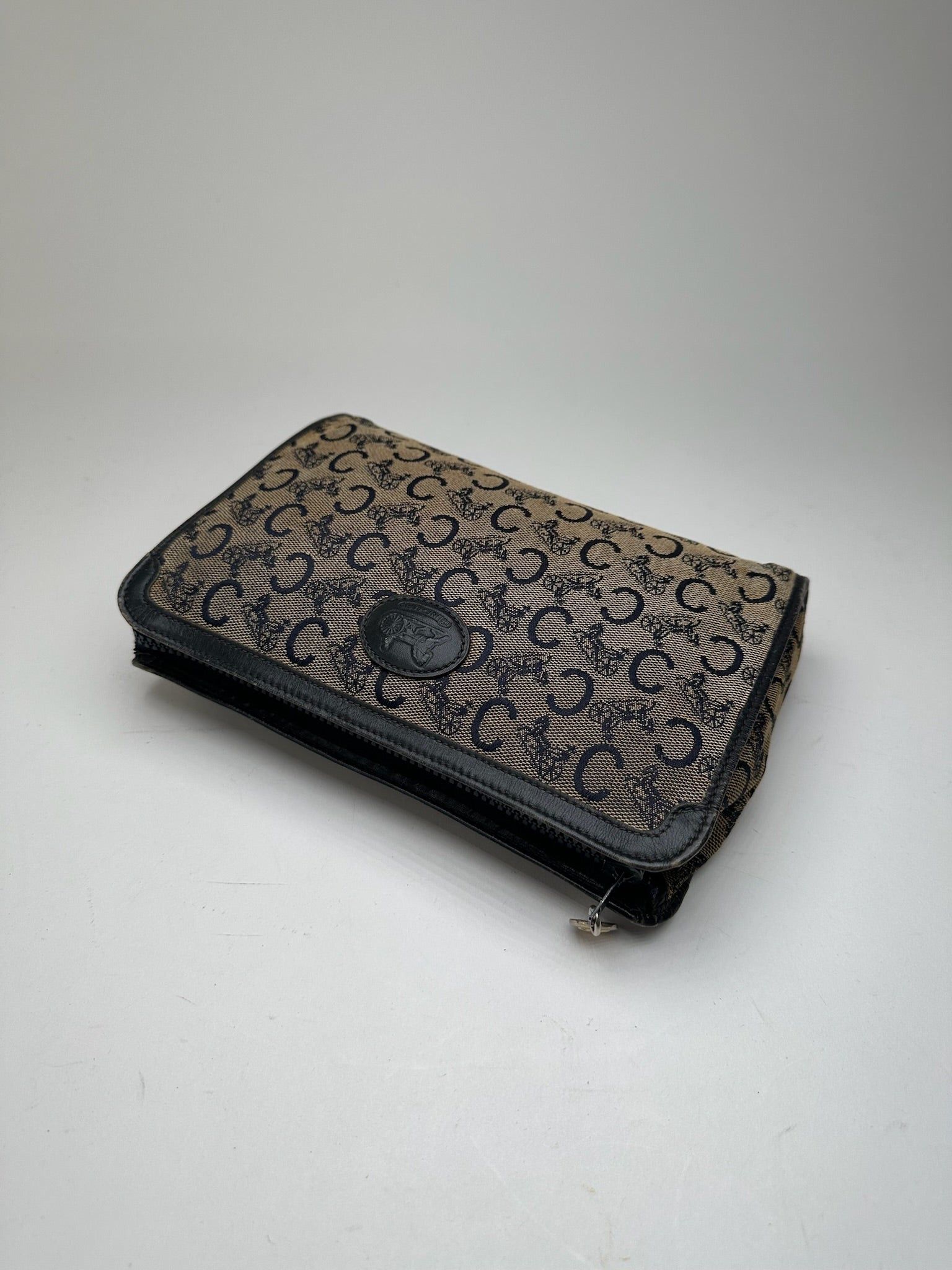 Celine Vintage Macadam Monogram Canvas Leather Clutch Size ONE SIZE - 8 Thumbnail