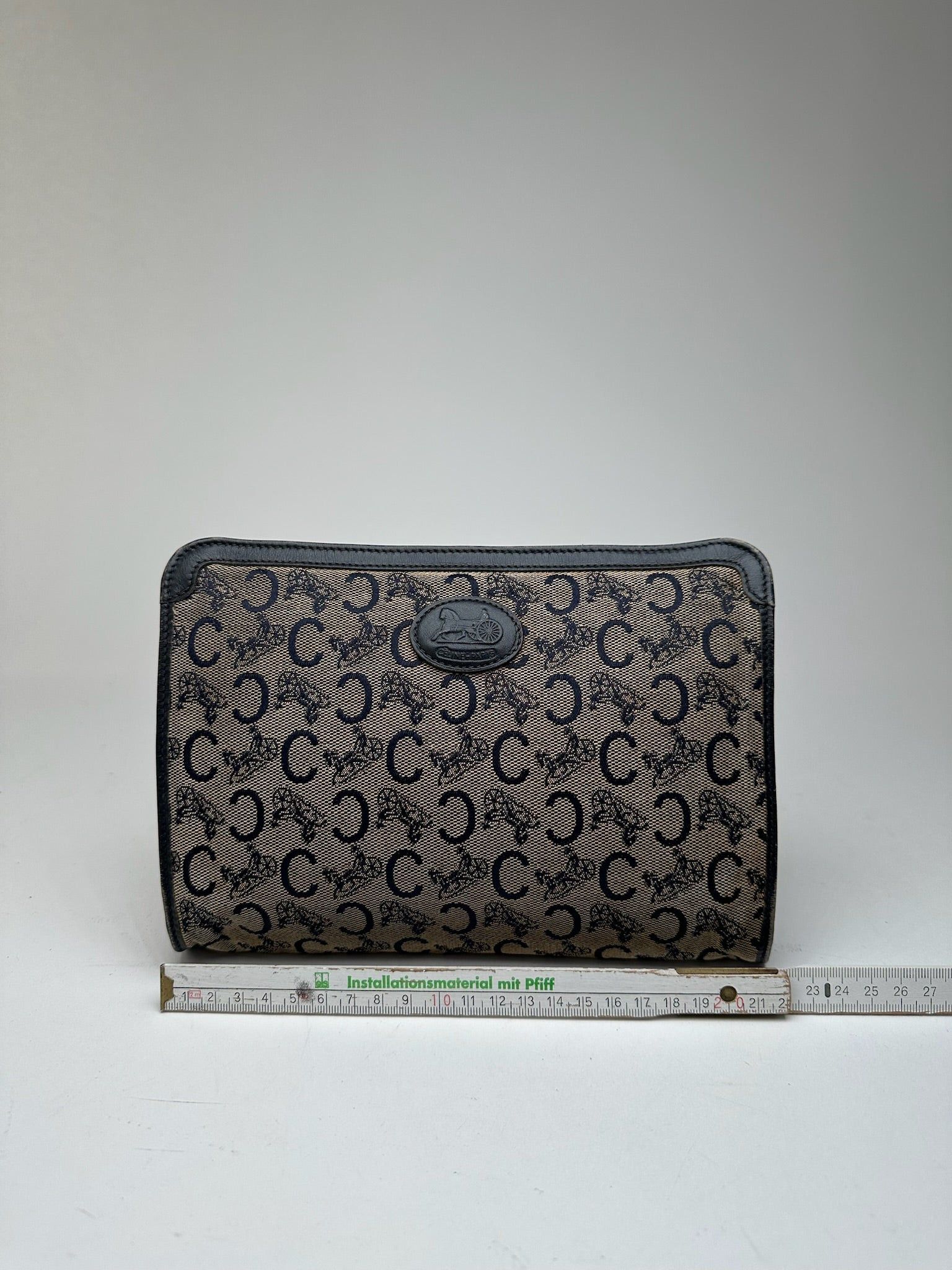Celine Vintage Macadam Monogram Canvas Leather Clutch Size ONE SIZE - 11 Thumbnail