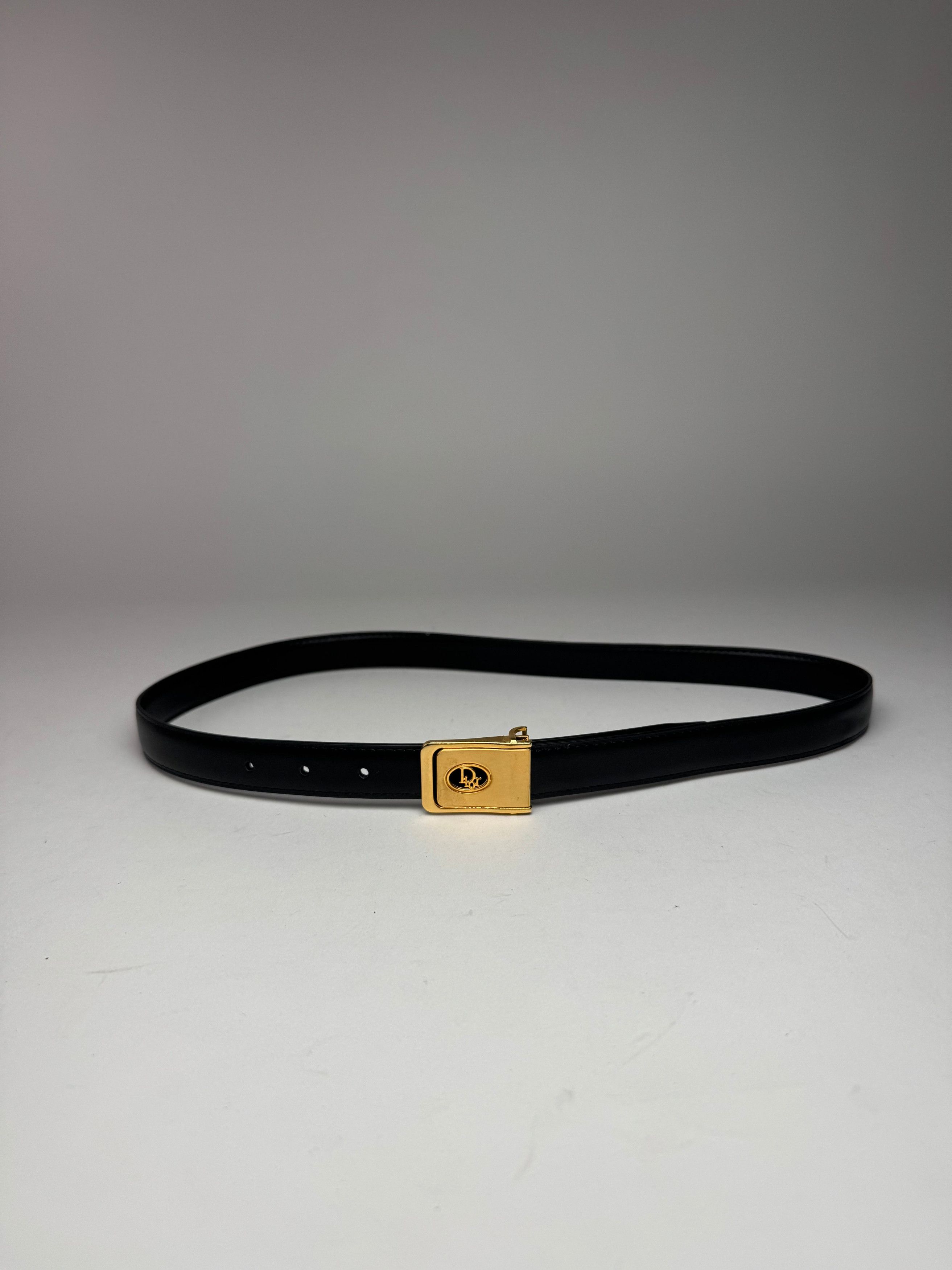 Other Vintage Dior Leather belt black Size ONE SIZE - 7 Thumbnail
