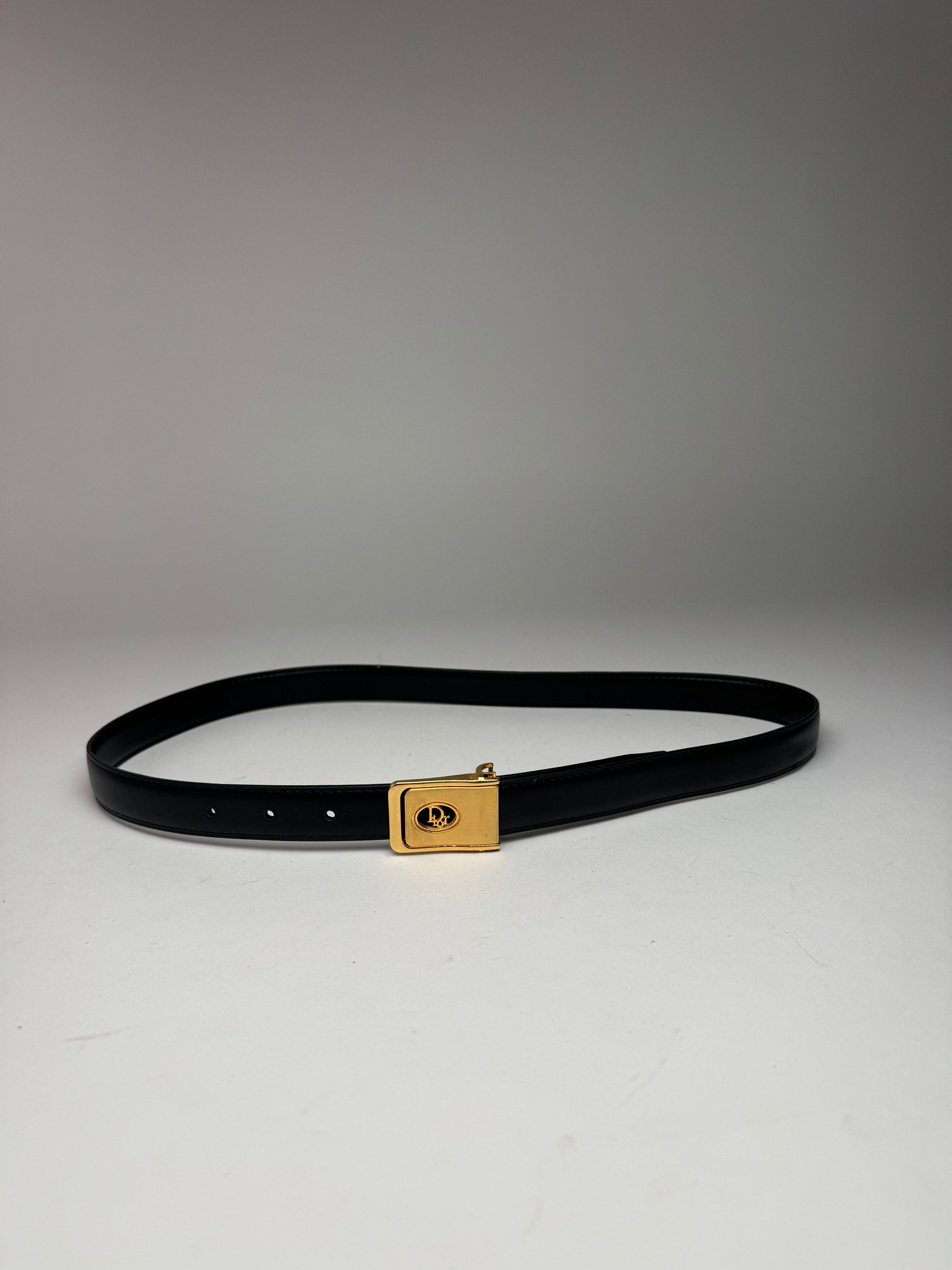 Other Vintage Dior Leather belt black Size ONE SIZE - 10 Thumbnail