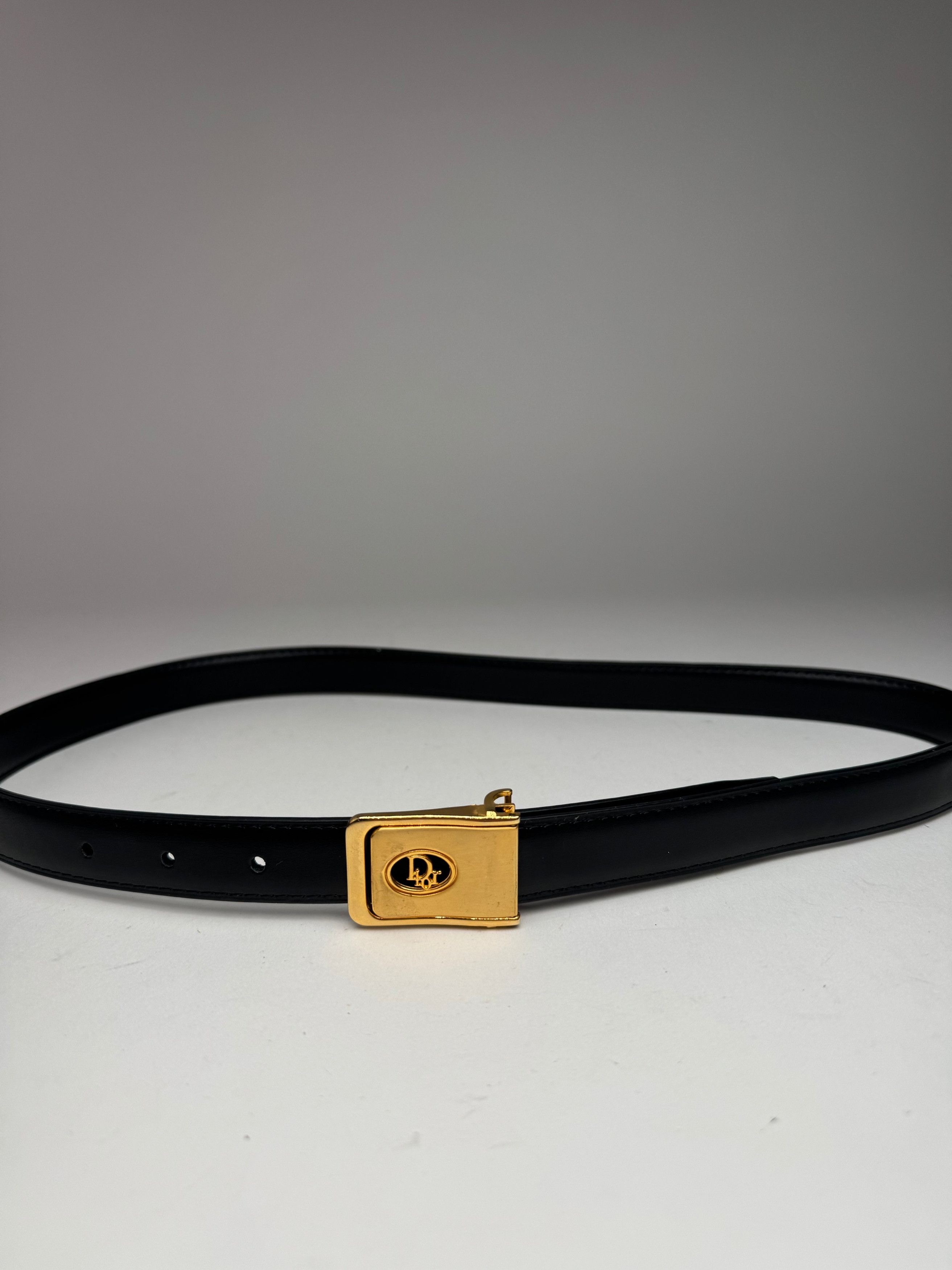 Other Vintage Dior Leather belt black Size ONE SIZE - 4 Thumbnail