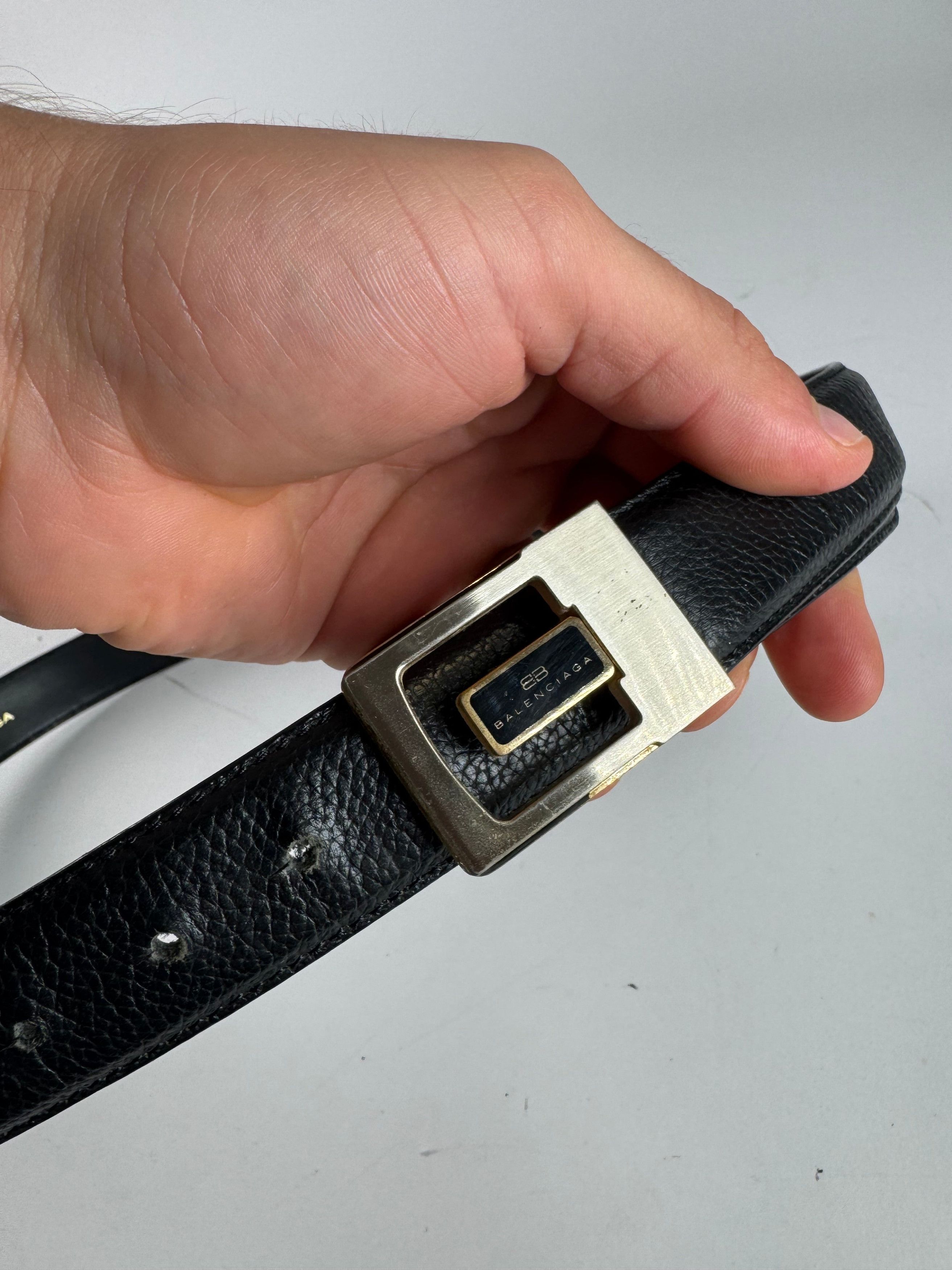 Balenciaga Vintage leather belt black Size ONE SIZE - 10 Thumbnail