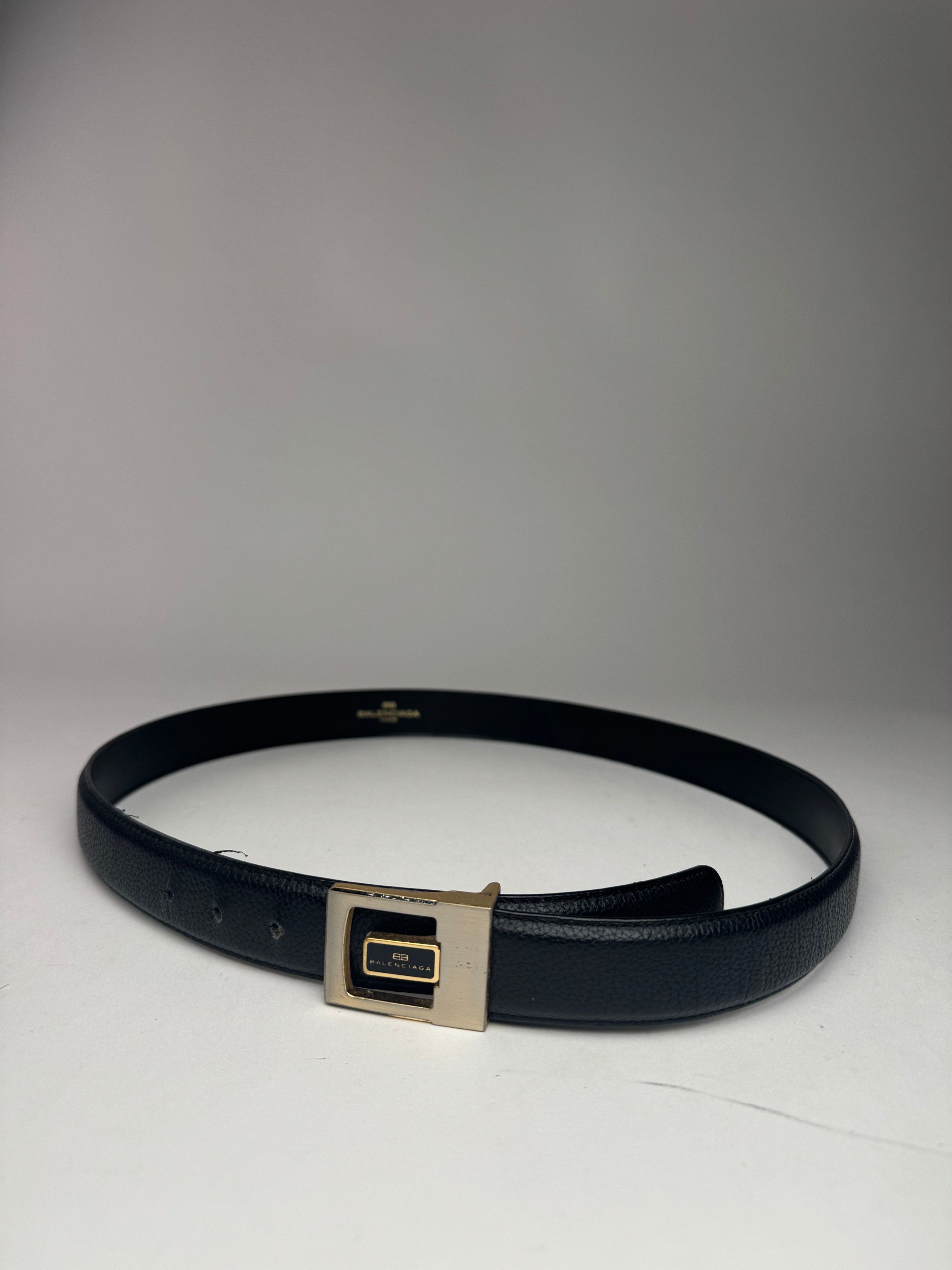 Balenciaga Vintage leather belt black Size ONE SIZE - 4 Thumbnail
