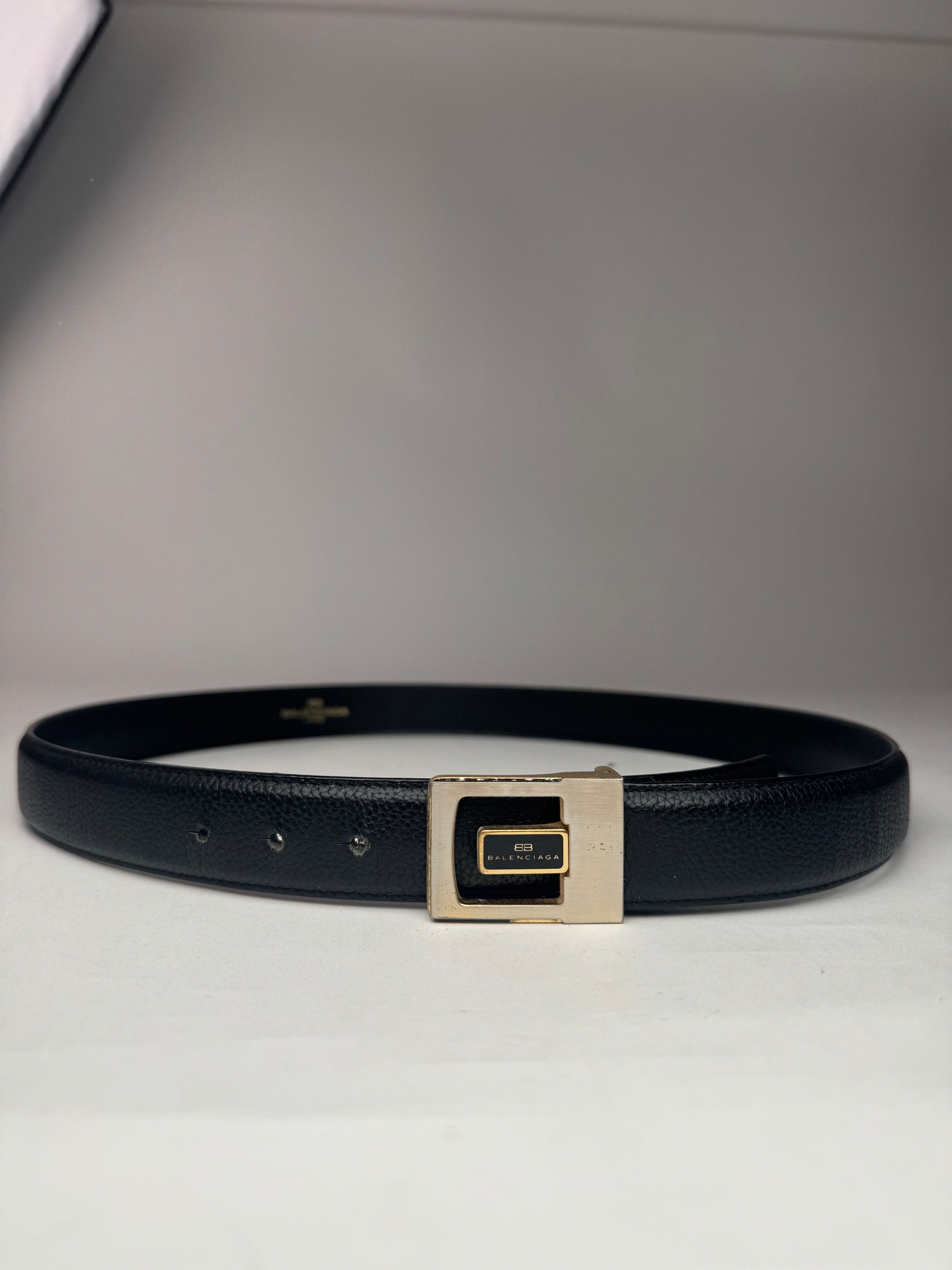 Balenciaga Vintage leather belt black Size ONE SIZE - 8 Thumbnail