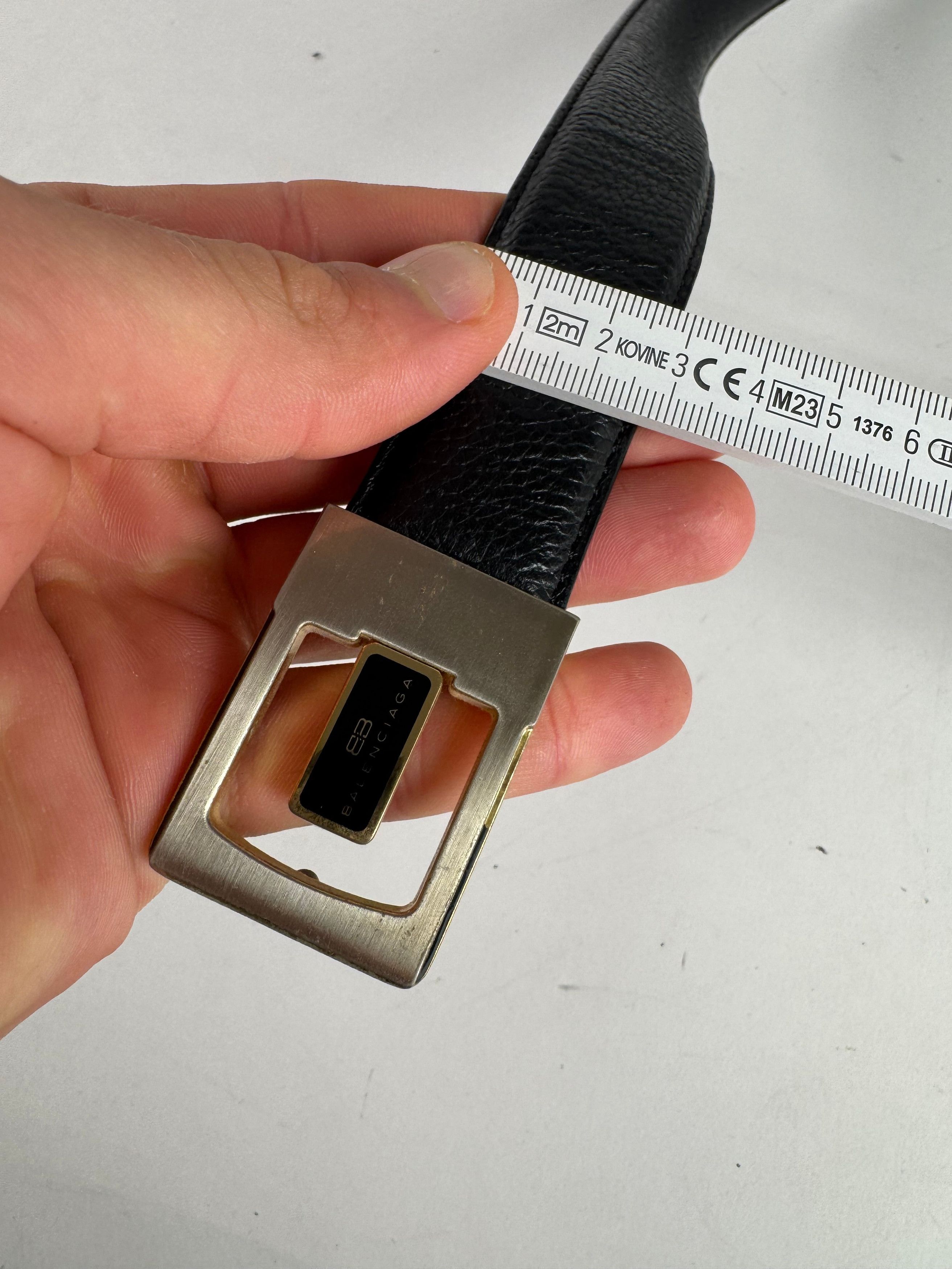 Balenciaga Vintage leather belt black Size ONE SIZE - 2 Thumbnail