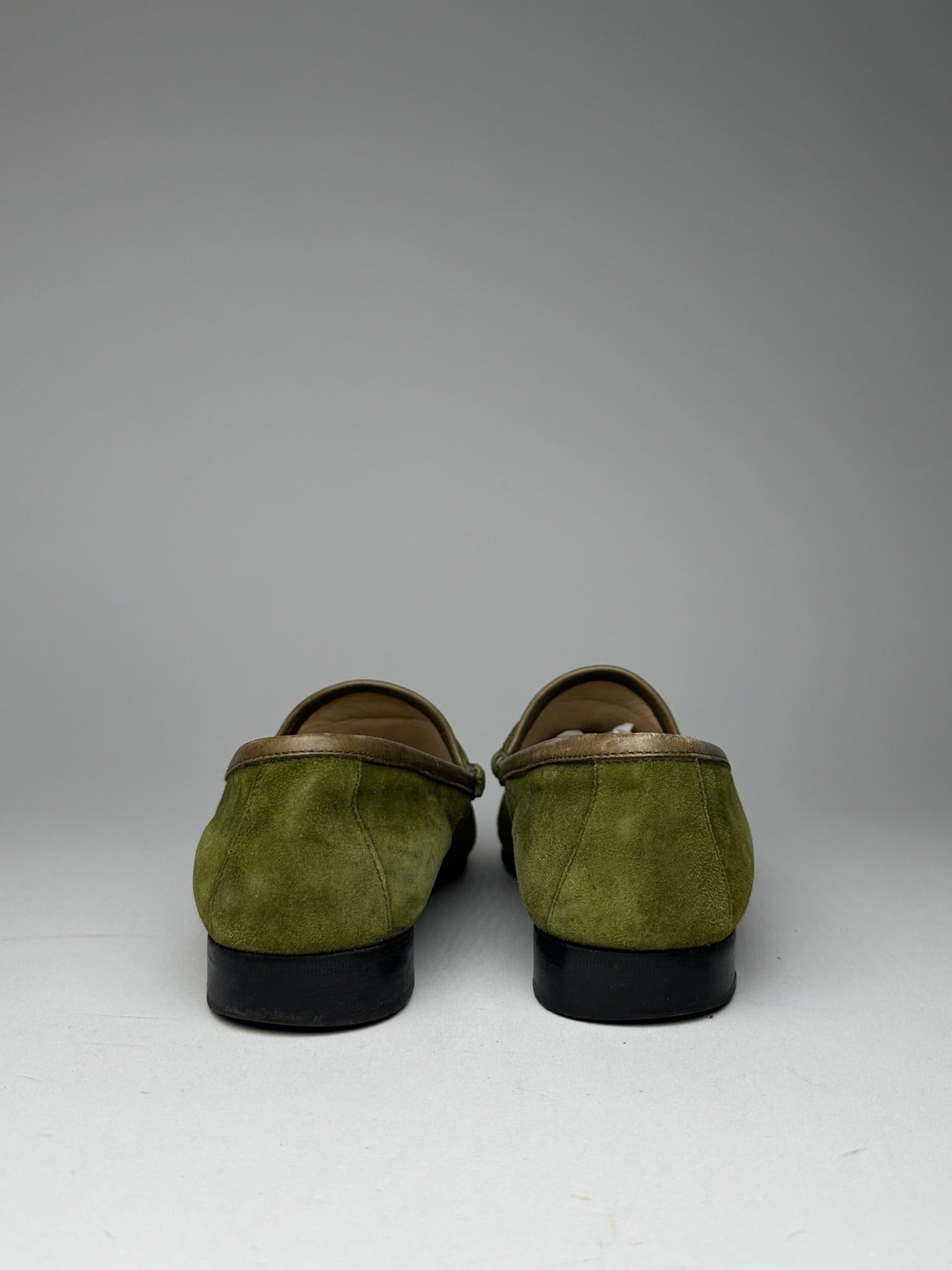 Gucci Vintage Suede Loafer Green Size US 6 / IT 36 - 5 Thumbnail