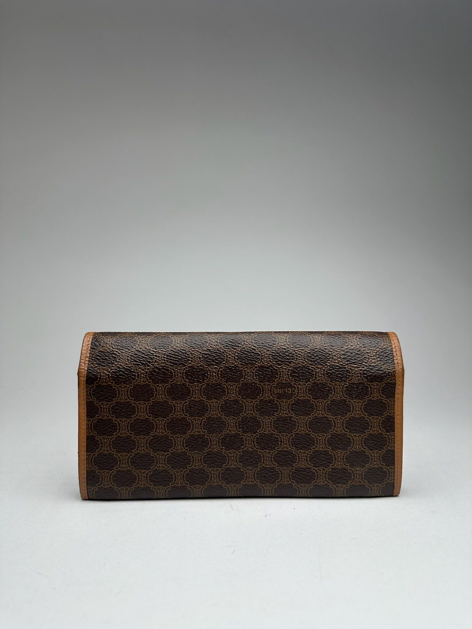 Celine Vintage Paris Leather monogram Wallet Brown Size ONE SIZE - 2 Thumbnail