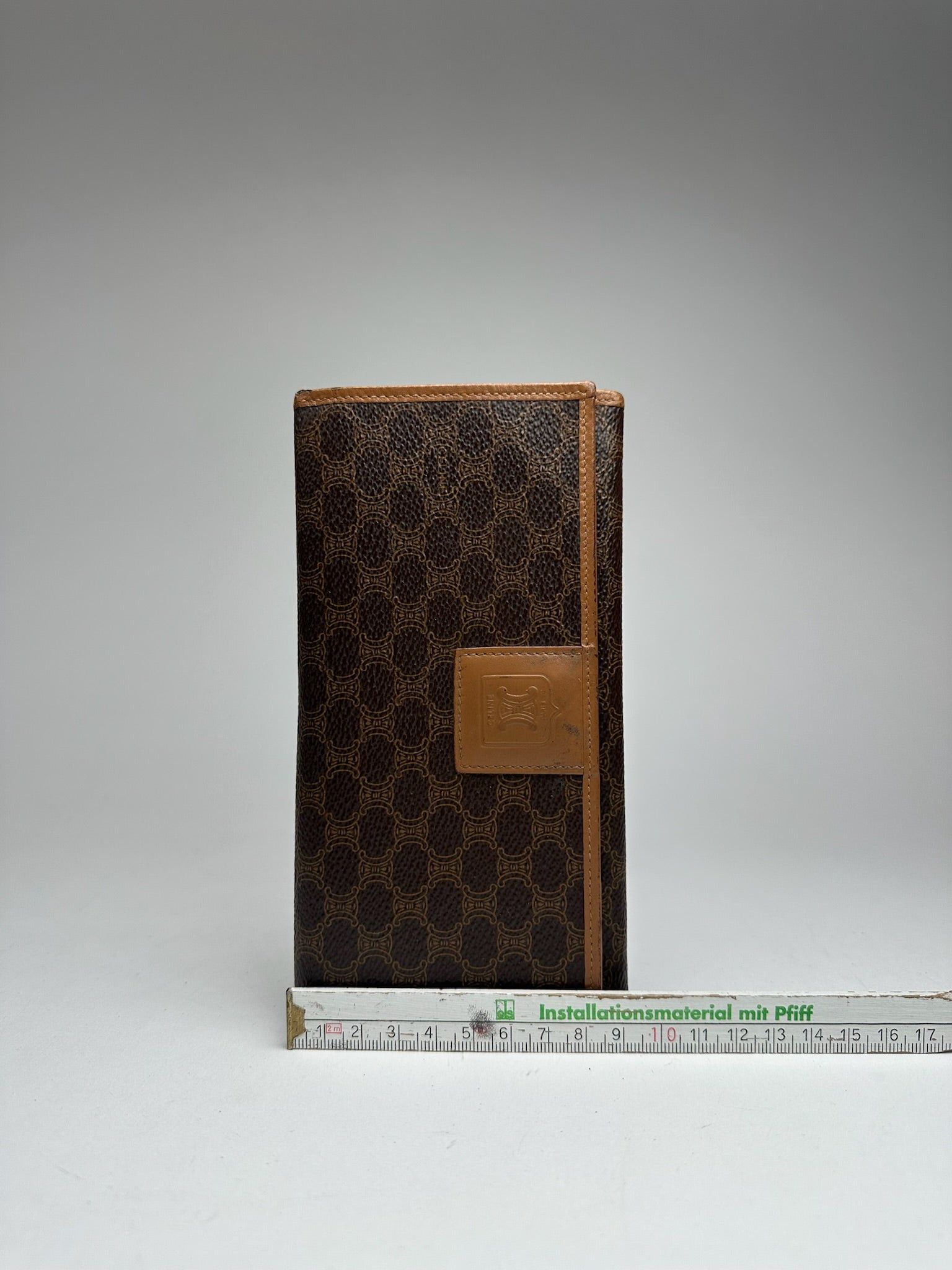 Celine Vintage Paris Leather monogram Wallet Brown Size ONE SIZE - 11 Thumbnail