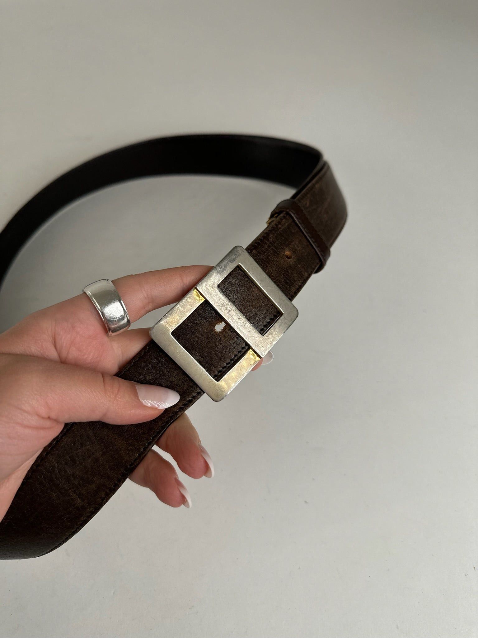 Dior Vintage Leather belt Black Size ONE SIZE - 6 Thumbnail