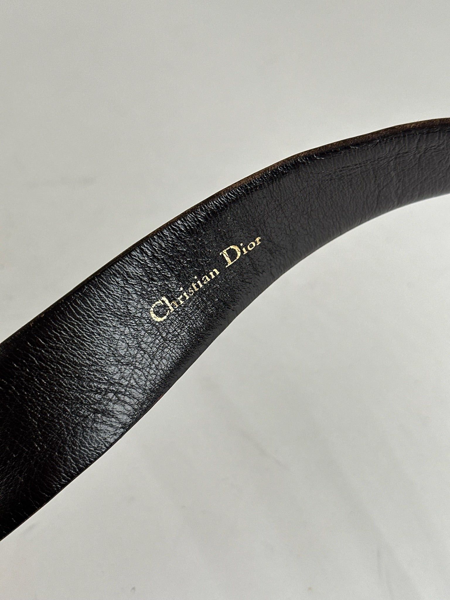 Dior Vintage Leather belt Black Size ONE SIZE - 5 Thumbnail