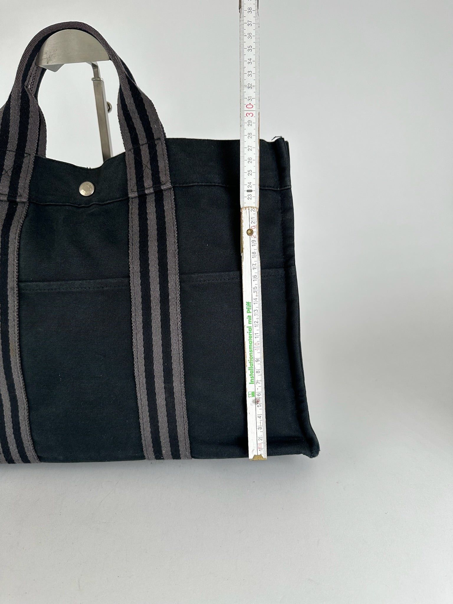 Other Vintage Hermes Canvas Shopper bag black Size ONE SIZE - 8 Thumbnail
