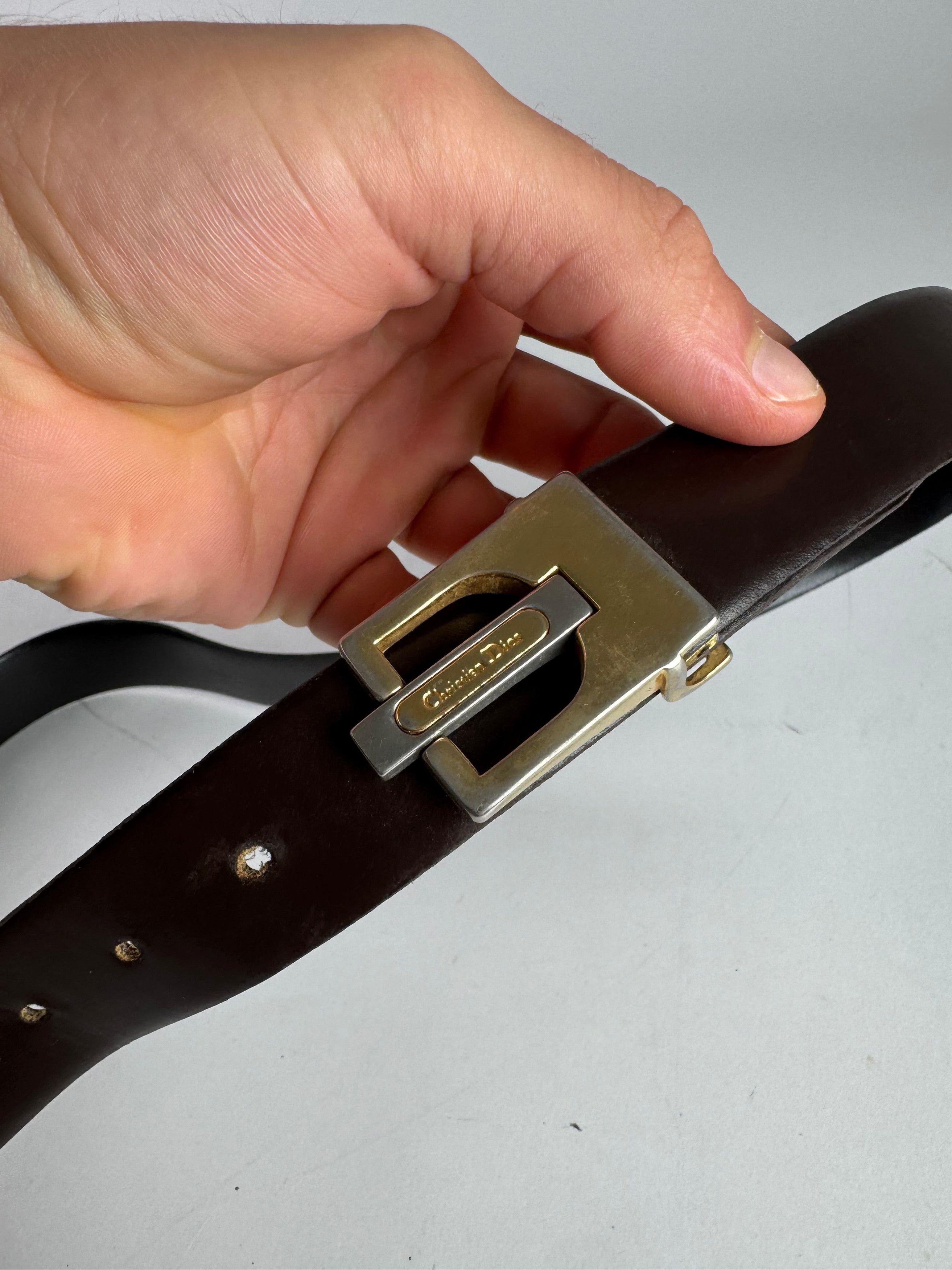 Dior Vintage leather belt Size ONE SIZE - 7 Thumbnail