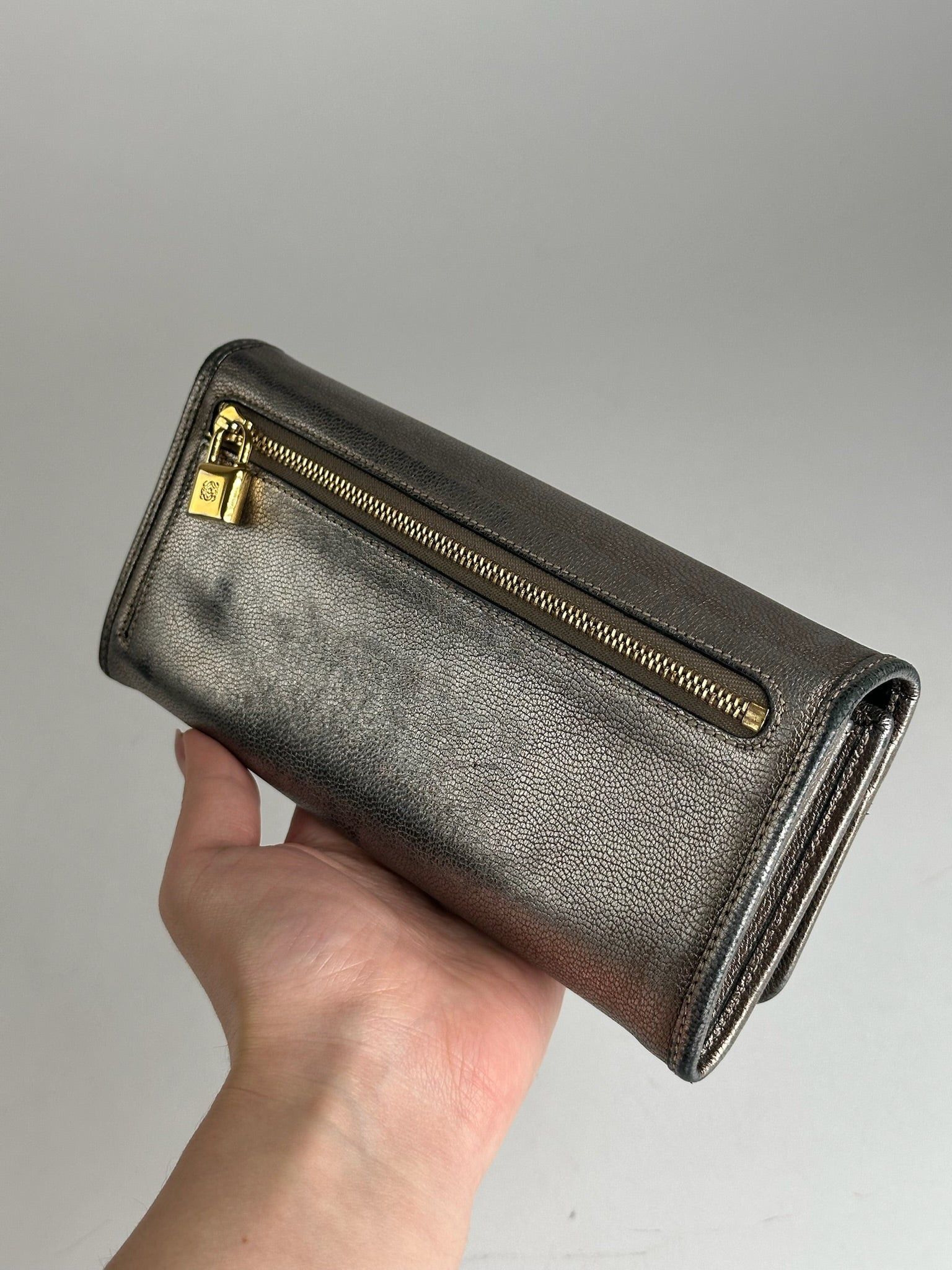 Loewe Vintage Madrid Leather Wallet Bronze Size ONE SIZE - 2 Thumbnail